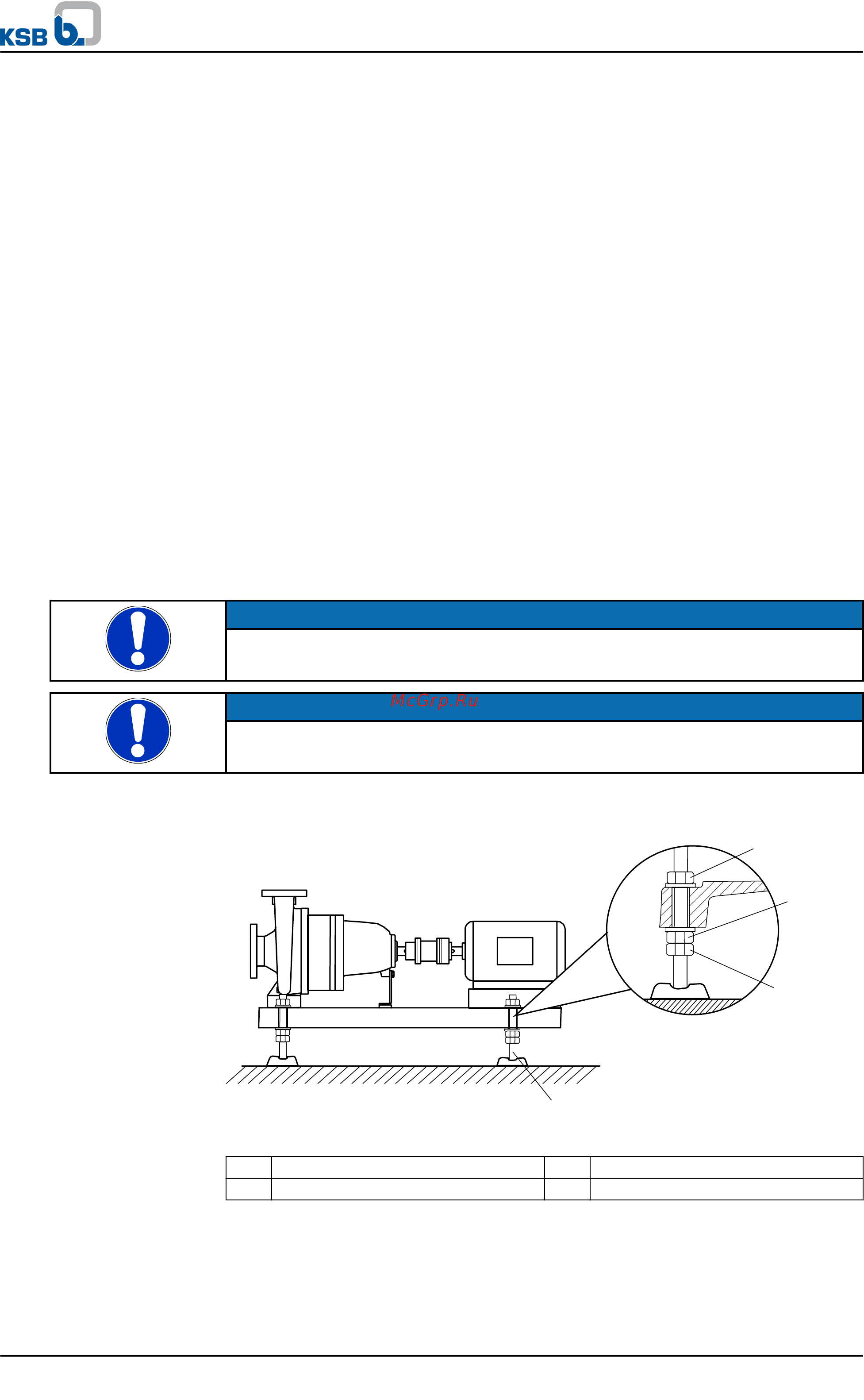 KSB KWP K 40-250 [25/88] Указание