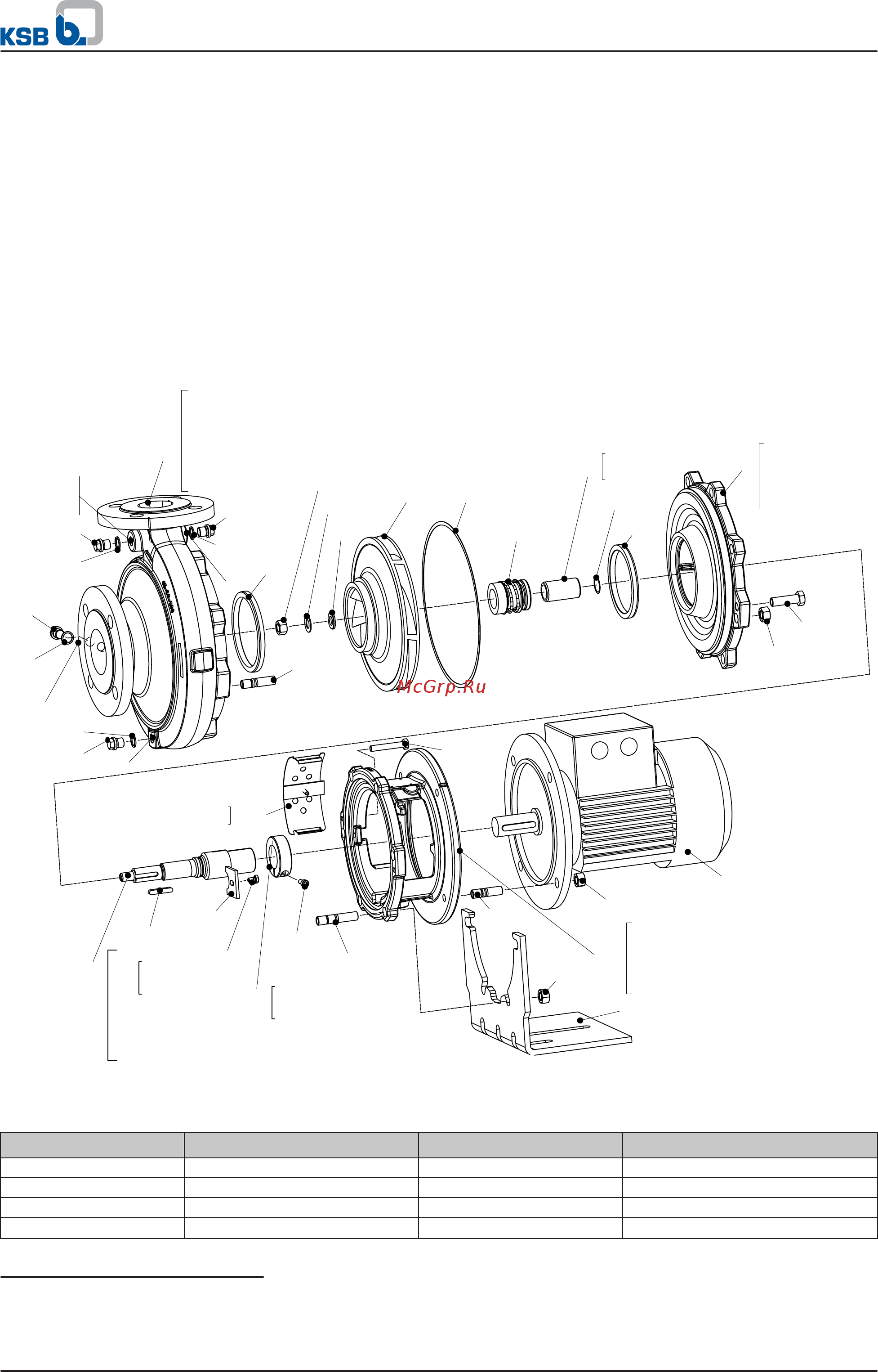 KSB Etabloc ETB 50-32-160/ 00076 90S [51/60] Разрез насоса