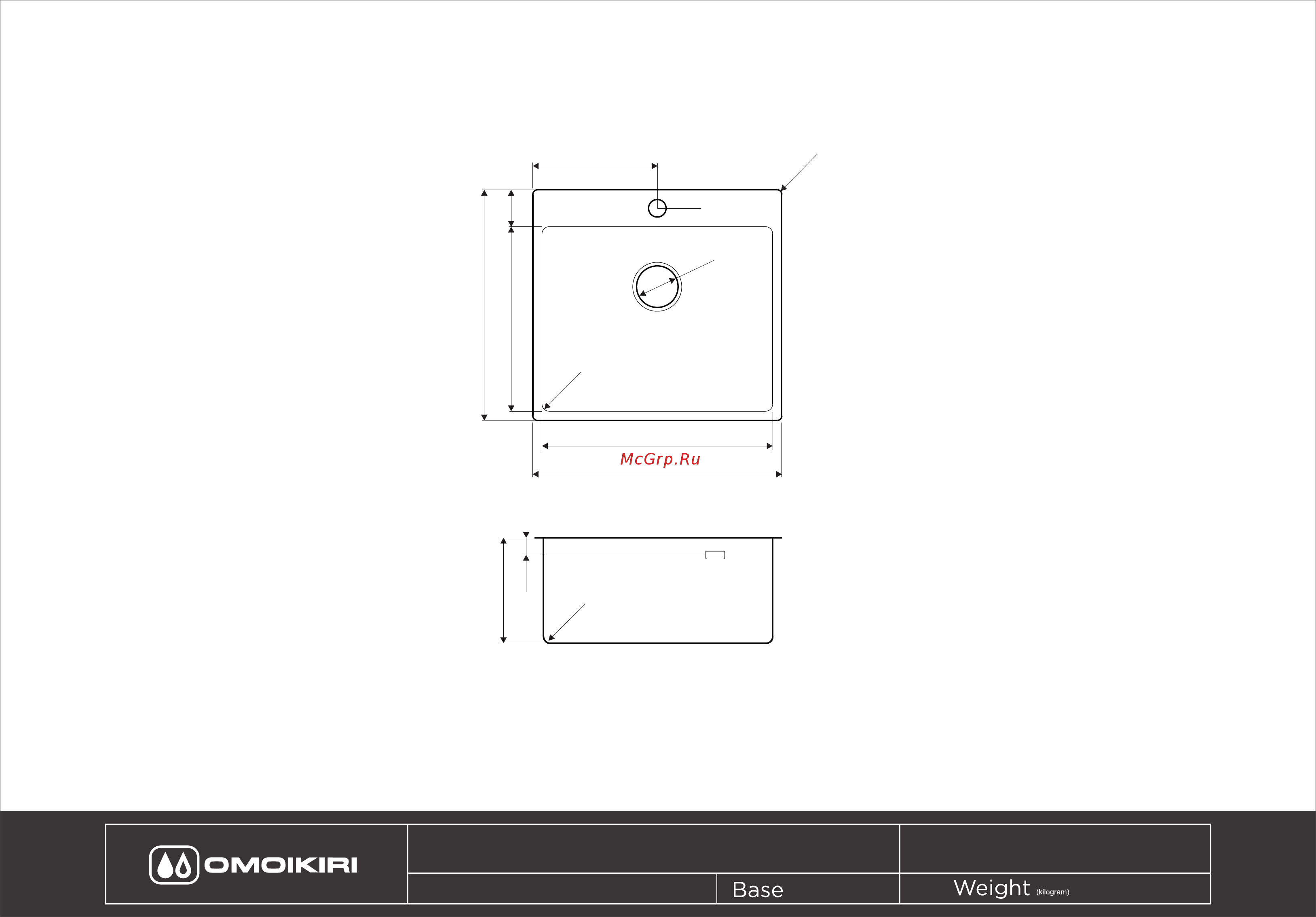 Omoikiri Amadare 55-IN 4993718 Инструкция по установке онлайн