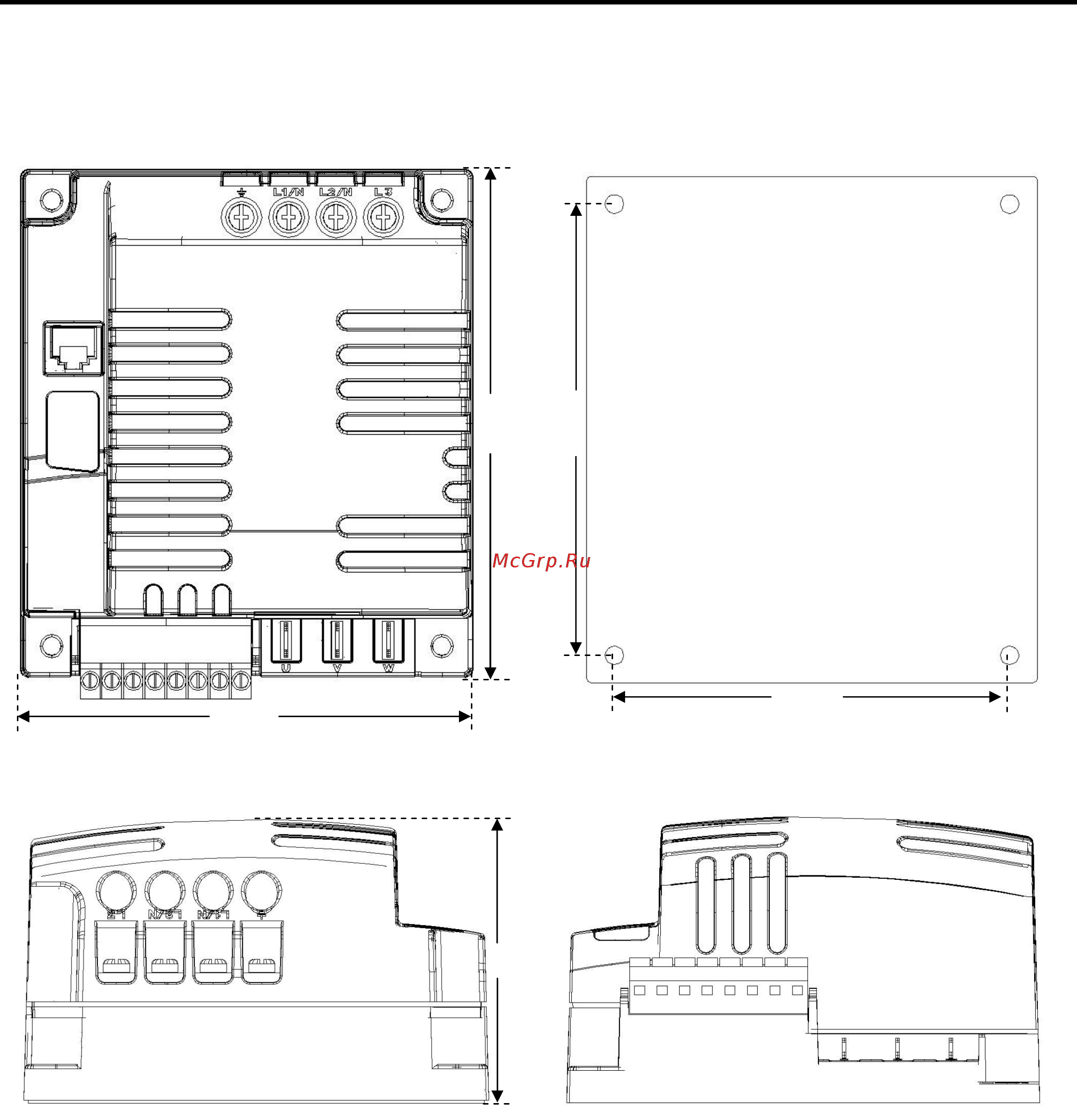 Invertek Drives OPC-1-12075-1K012 [6/20] Mechanical installation