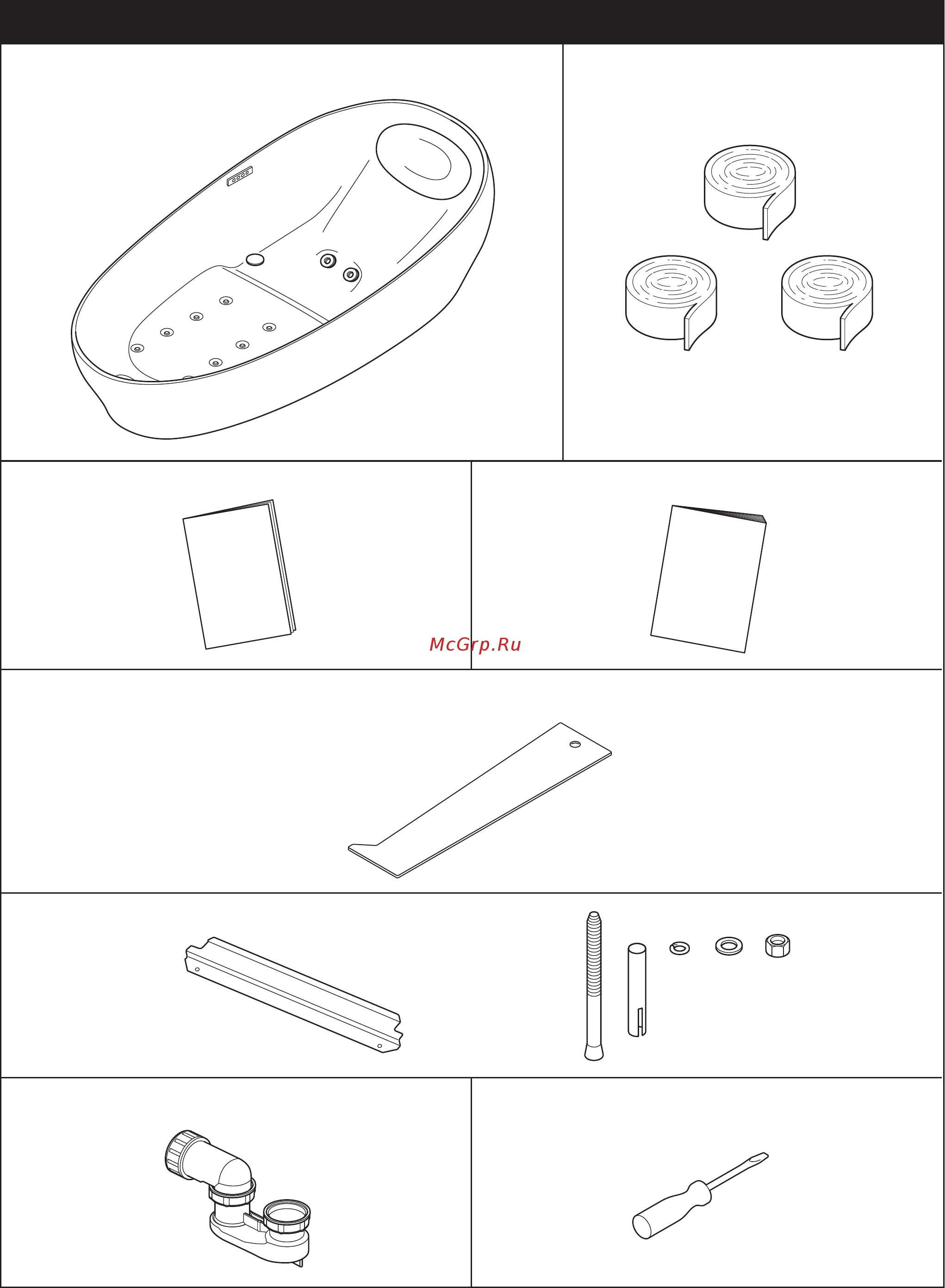 TOTO PJYD2200PWEE [5/20] Прилагаемые части