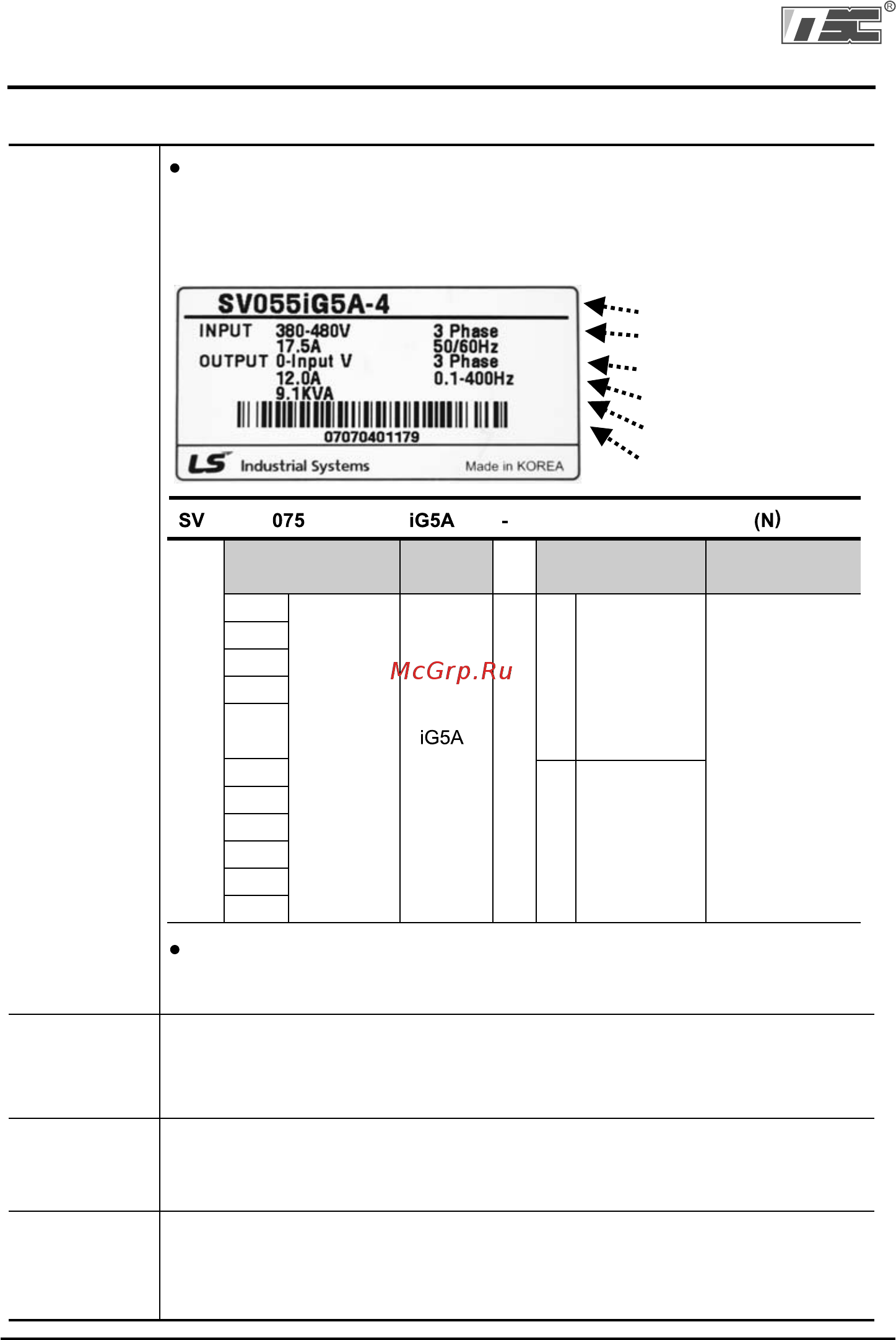 Ls SV022iG5A-4 [10/183] Глава 1 базовая информация и меры предосторожности