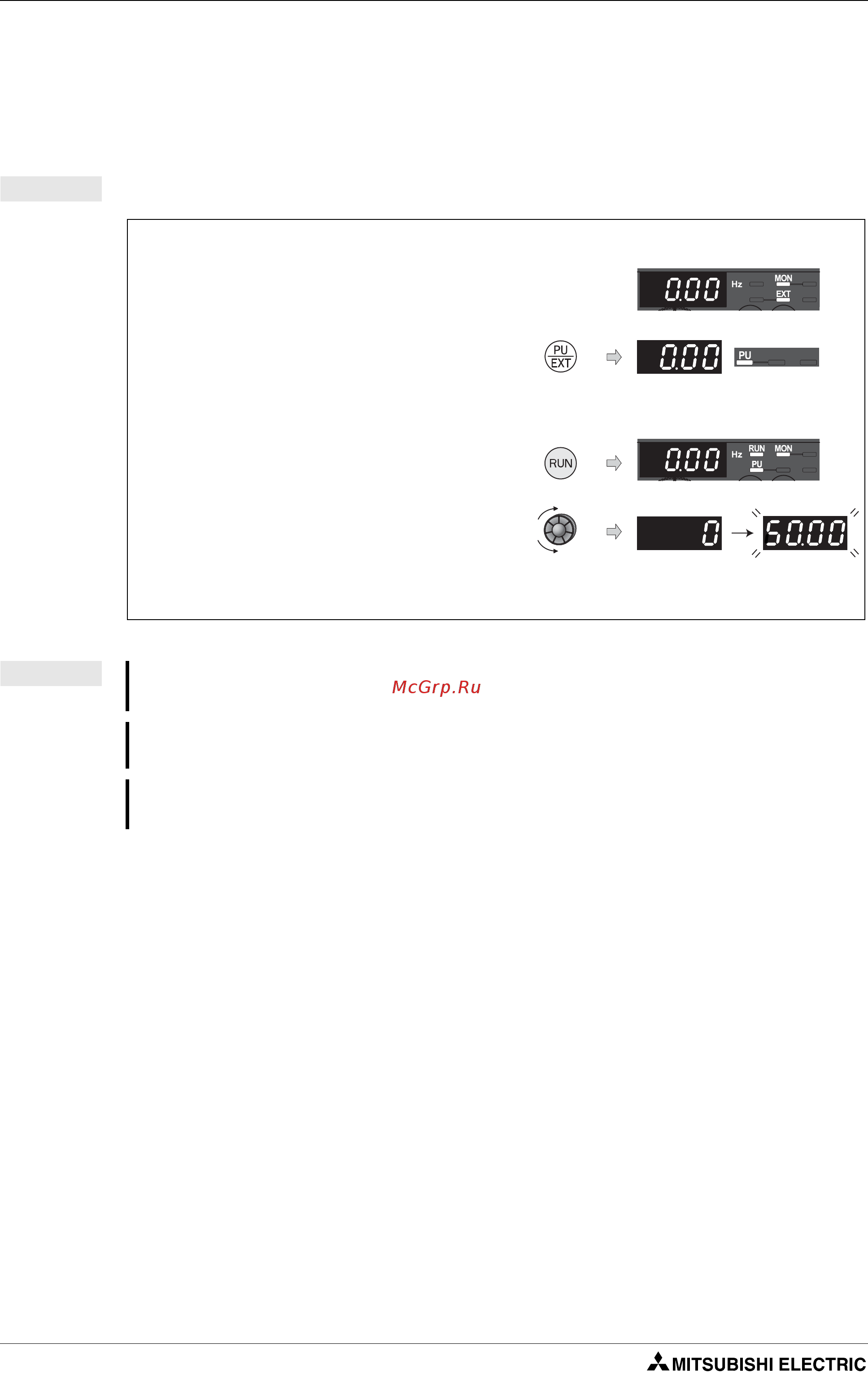Mitsubishi Electric FR-D740-160SC-EC [132/512] Устройство цифрового набора в качестве потенциометра для установки частоты