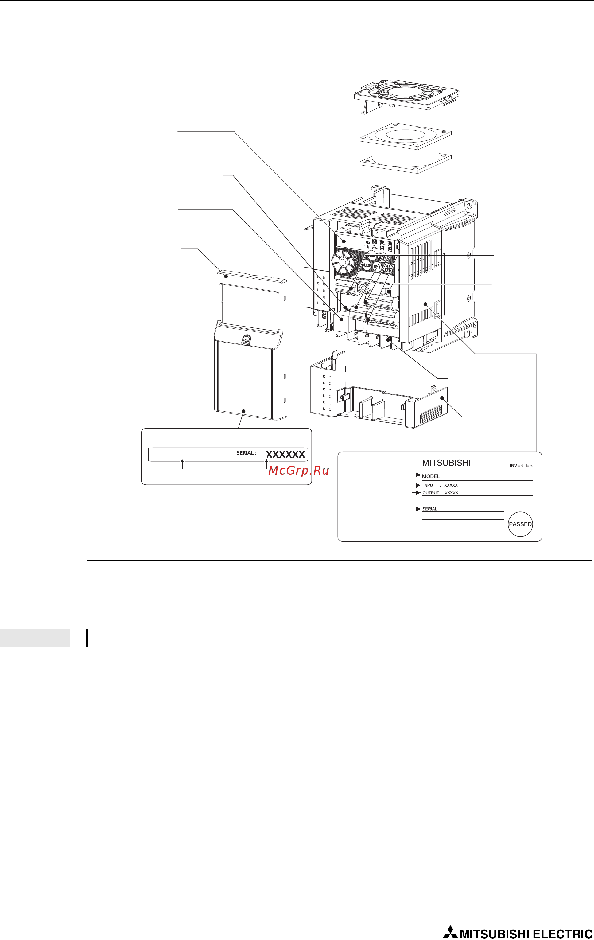 Mitsubishi Electric FR-D740-080-E11 [22/512] Последовательность действий при снятии и установке передней панели можно найти в разд 2