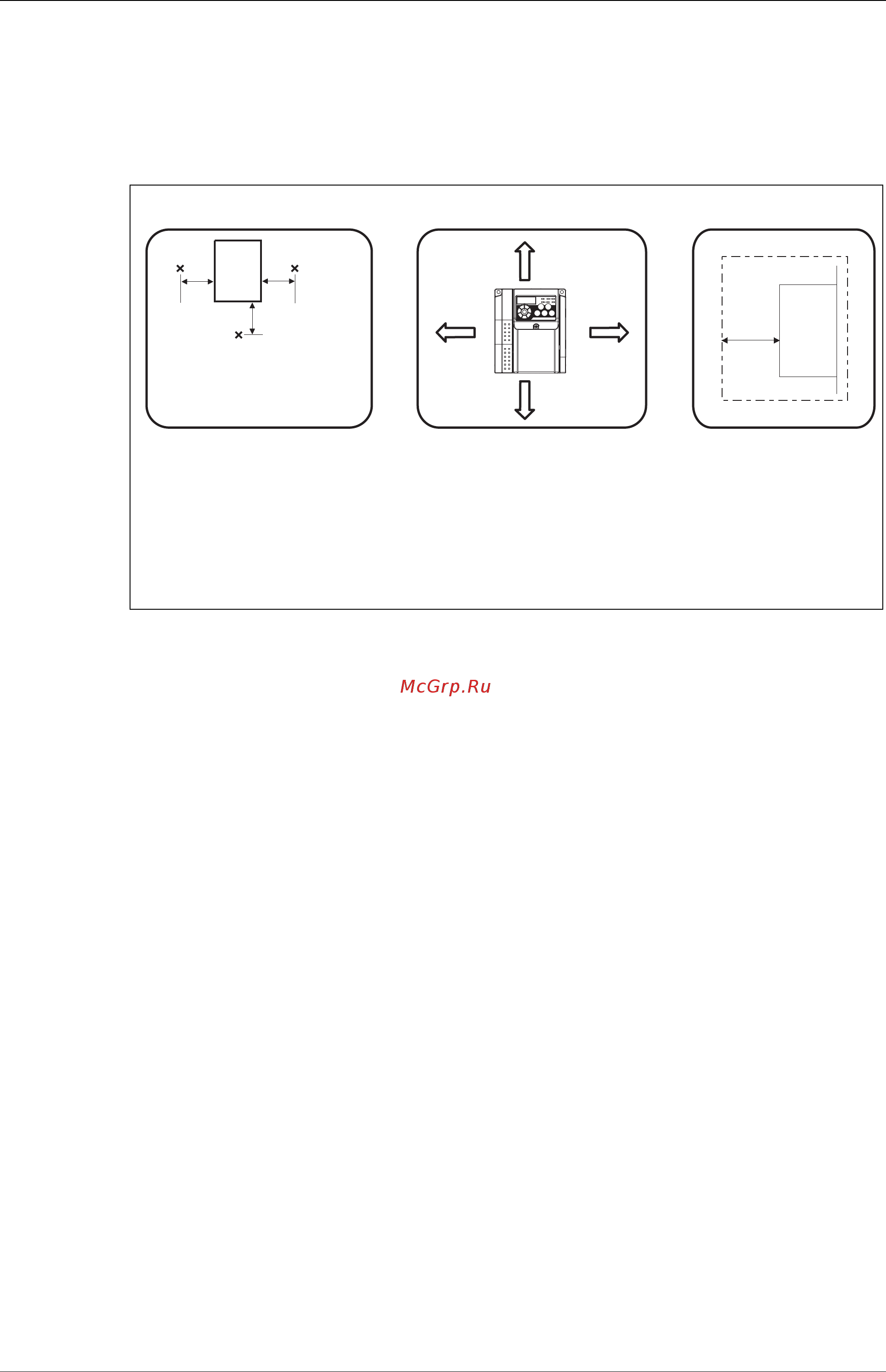 Mitsubishi Electric FR-D740-080-E6 [35/512] Положение при монтаже