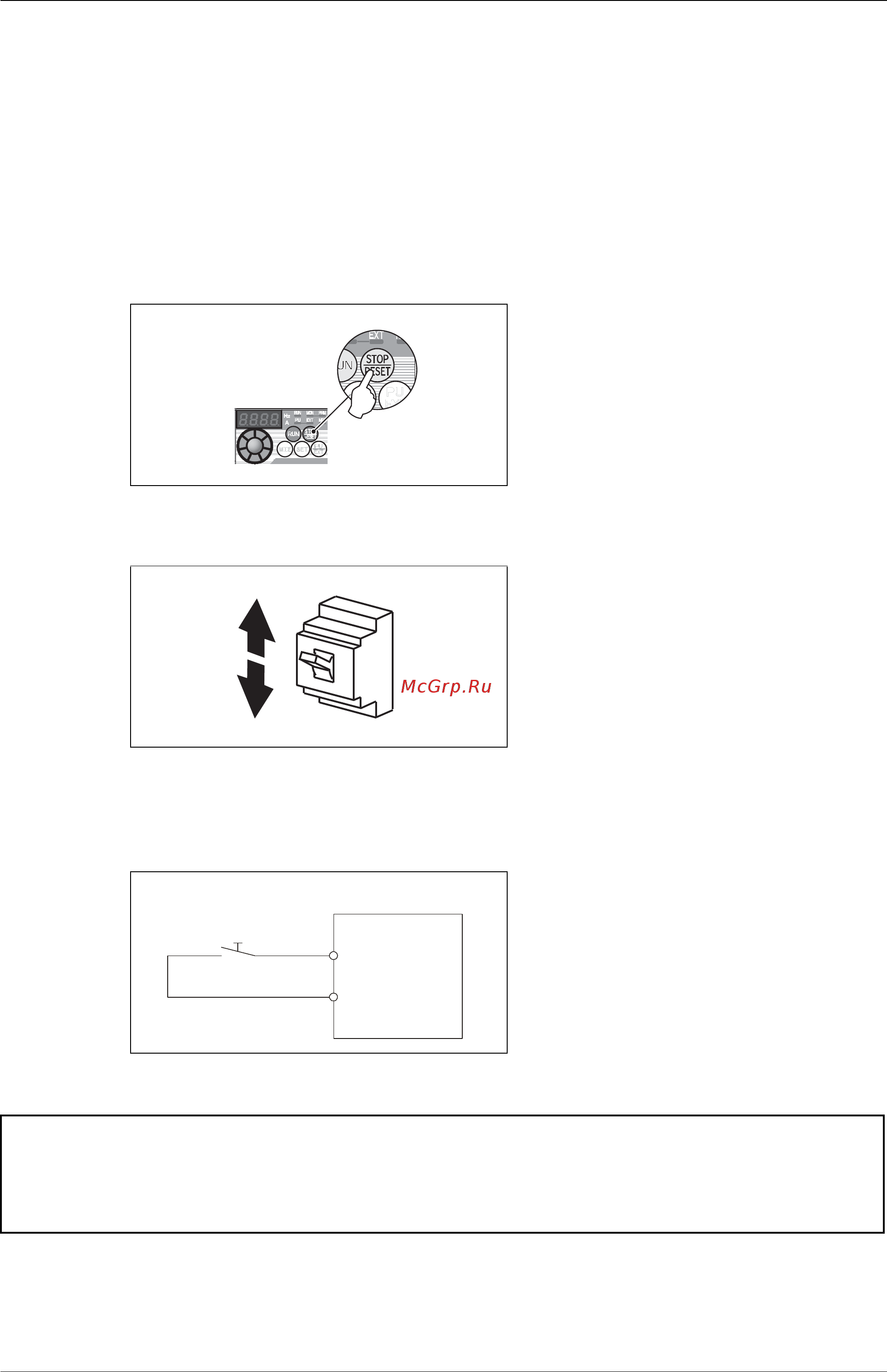 Mitsubishi Electric FR-D740-080-E6 [453/512] Сброс защитных функций