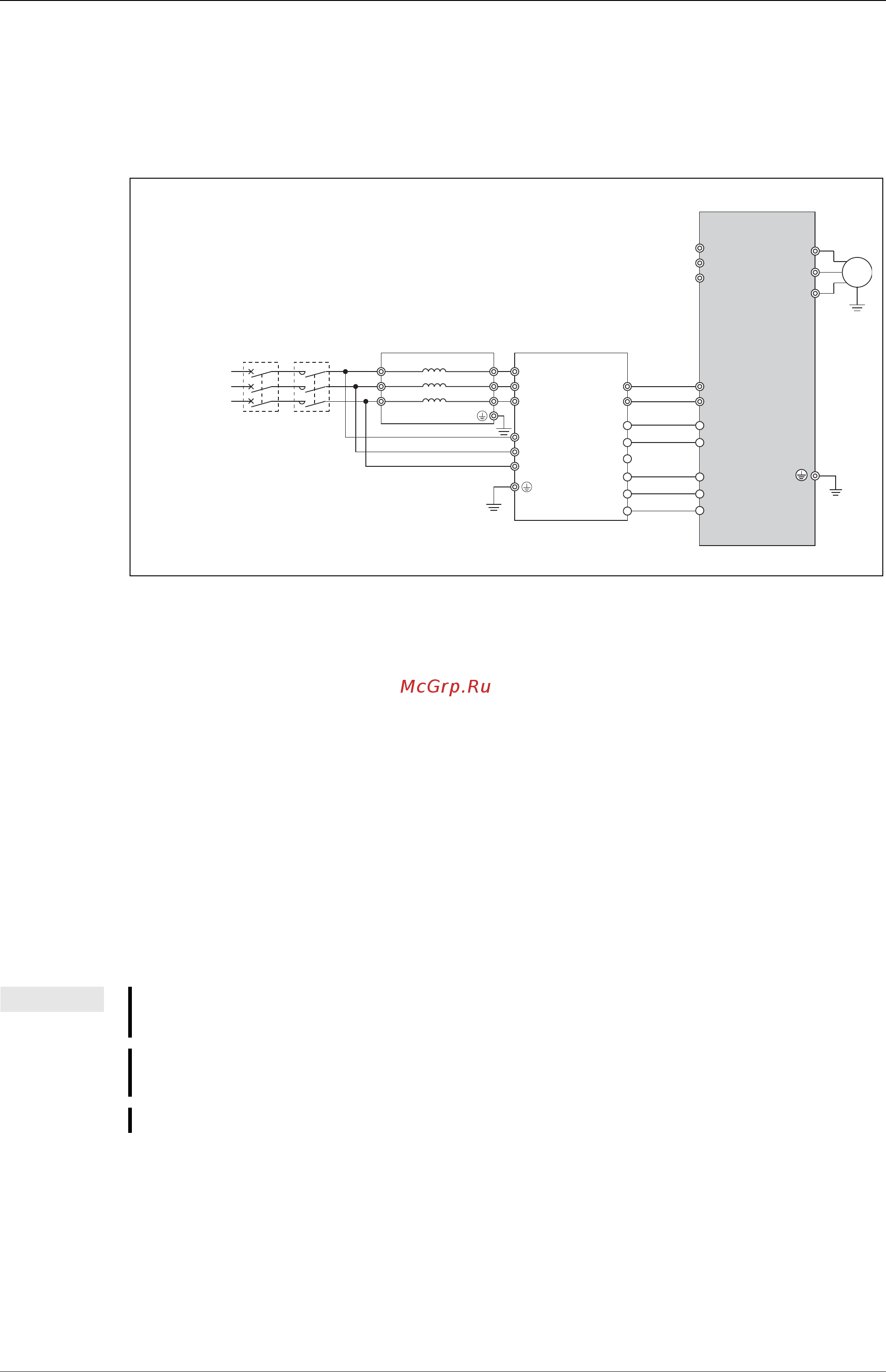 Mitsubishi Electric FR-D740-080-E6 [77/512] Клеммы r l1 s l2 и t l3 преобразователя подключать нельзя неправильное подключение может привести к необратимому повреждению преобразователя частоты