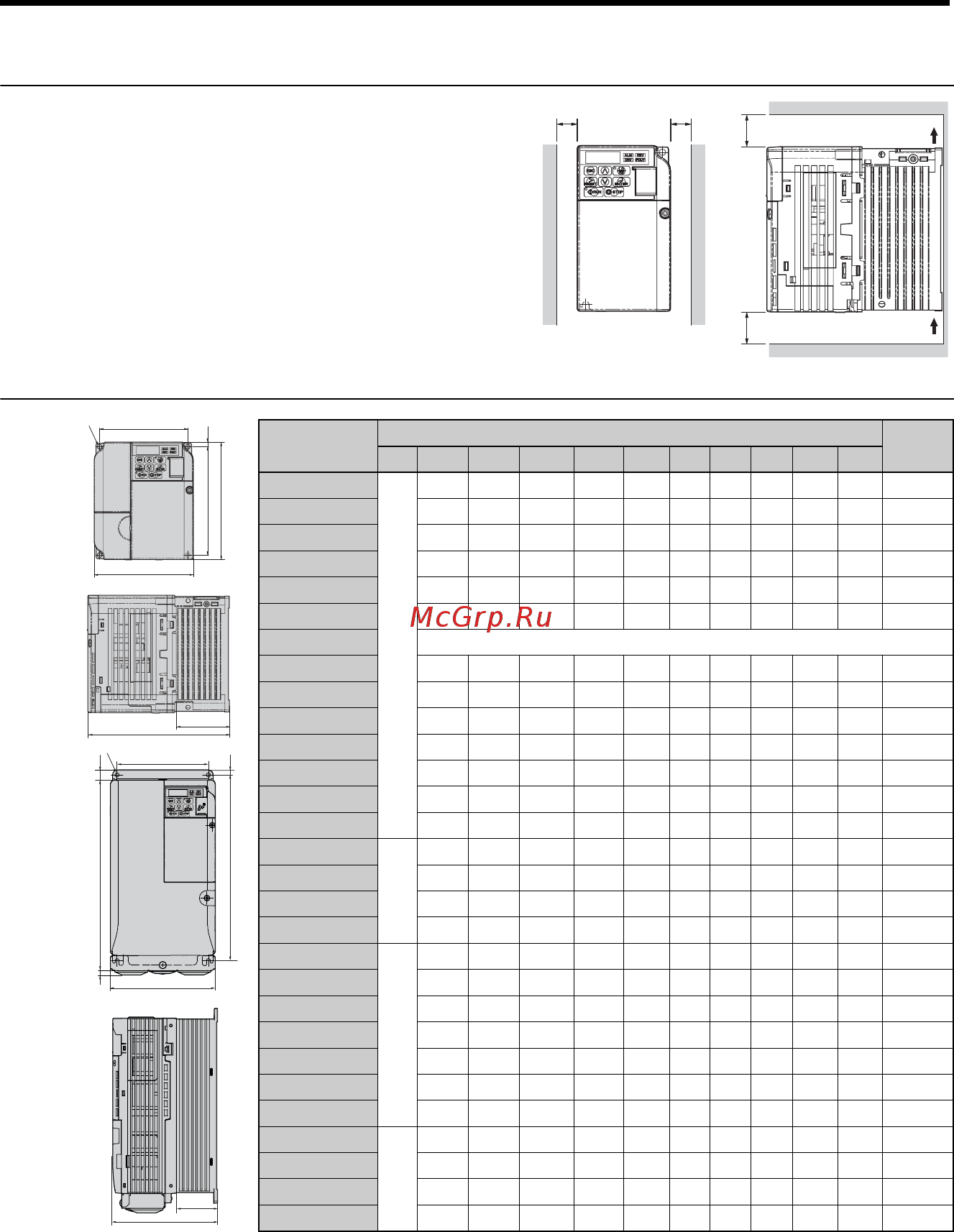 Omron VZAB1P5BAA [103/218] Installation orientation et espace