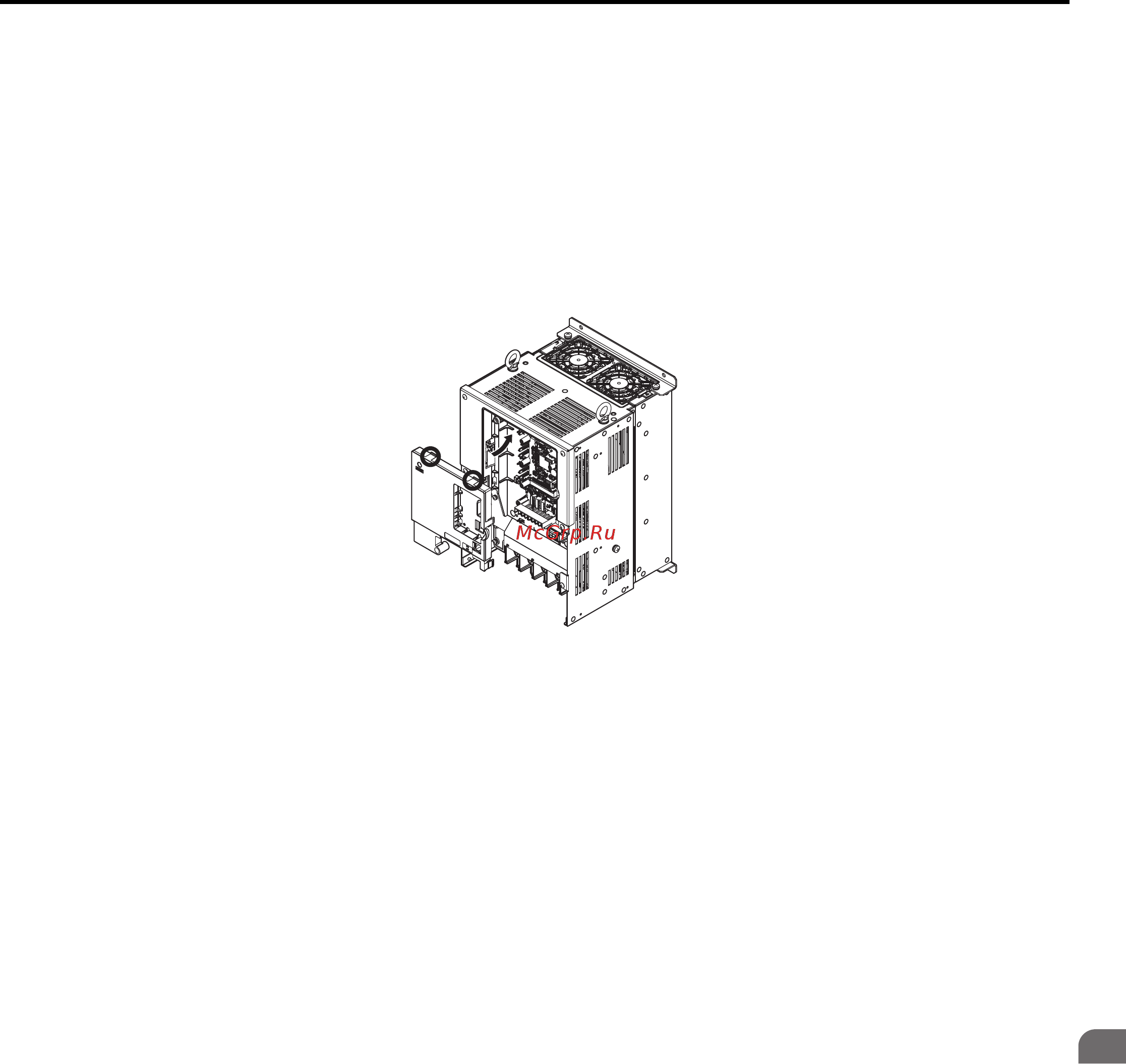 Yaskawa CIMR-AC4A0031FAA [63/556] Установка передней крышки