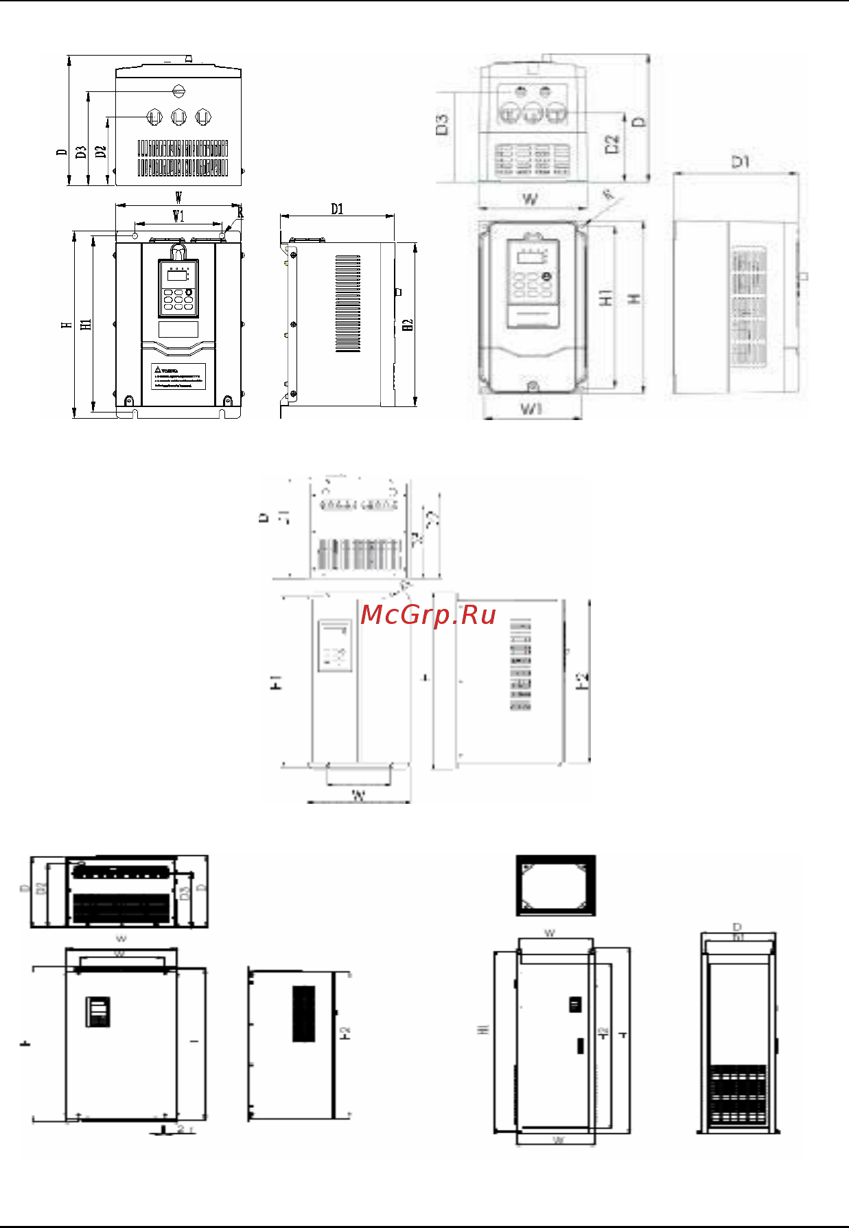 Prostar PR6000-0022T3G [16/106] Габаритные размеры