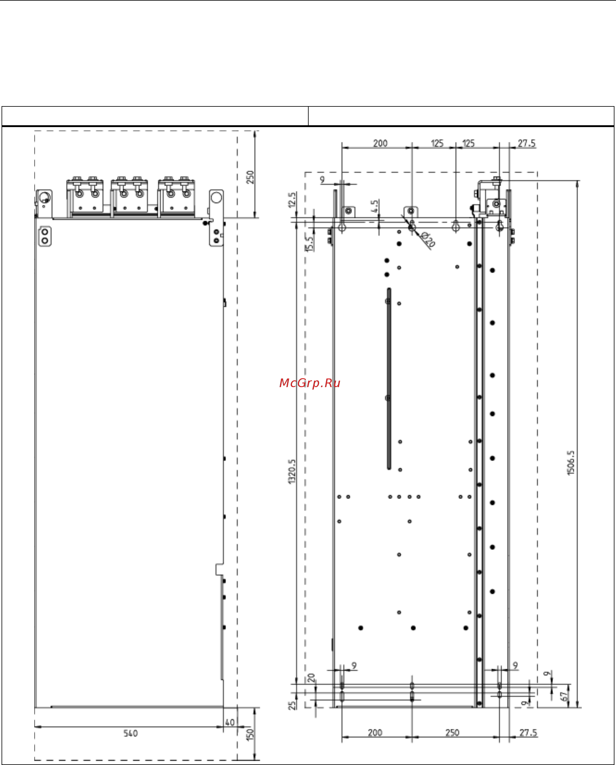 Siemens 6SL3310-1GE36-1AA3 [34/488] Габаритный чертеж для типоразмера hx