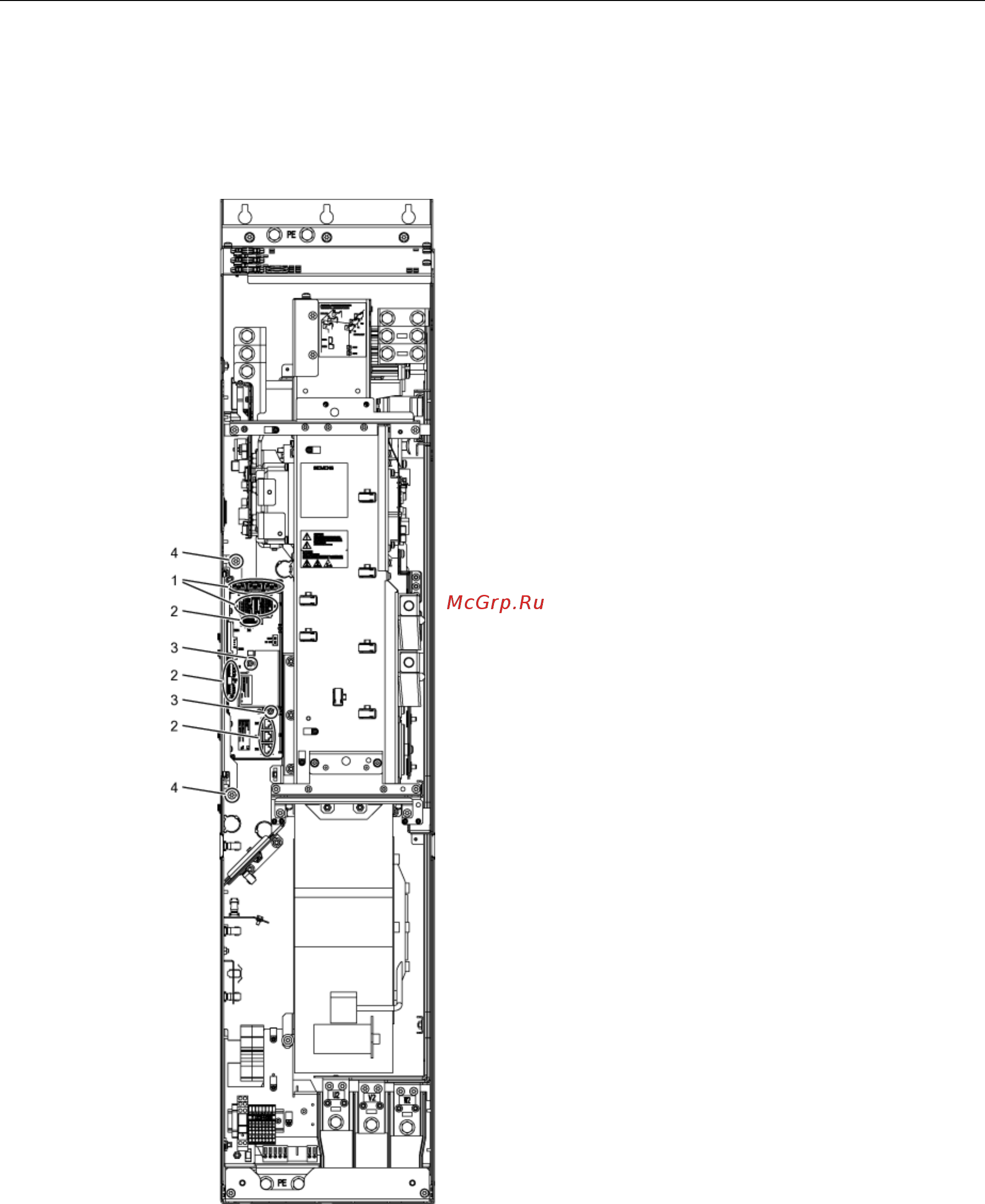 Siemens 6SL3310-1GE36-1AA3 [400/488] Замена интерфейсного модуля управления типоразмер gx