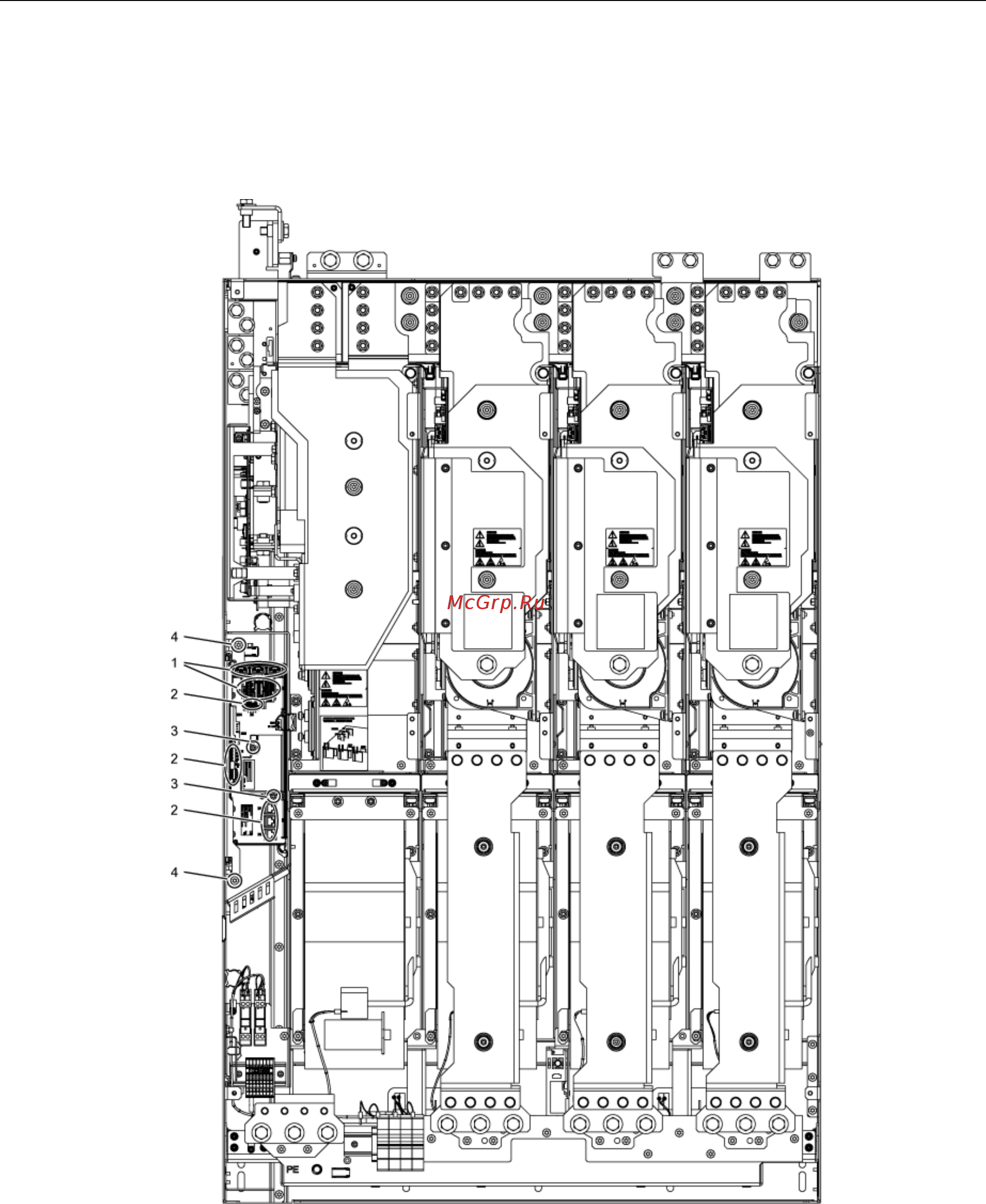 Siemens 6SL3310-1GE36-1AA3 [404/488] Замена интерфейсного модуля управления типоразмер jx