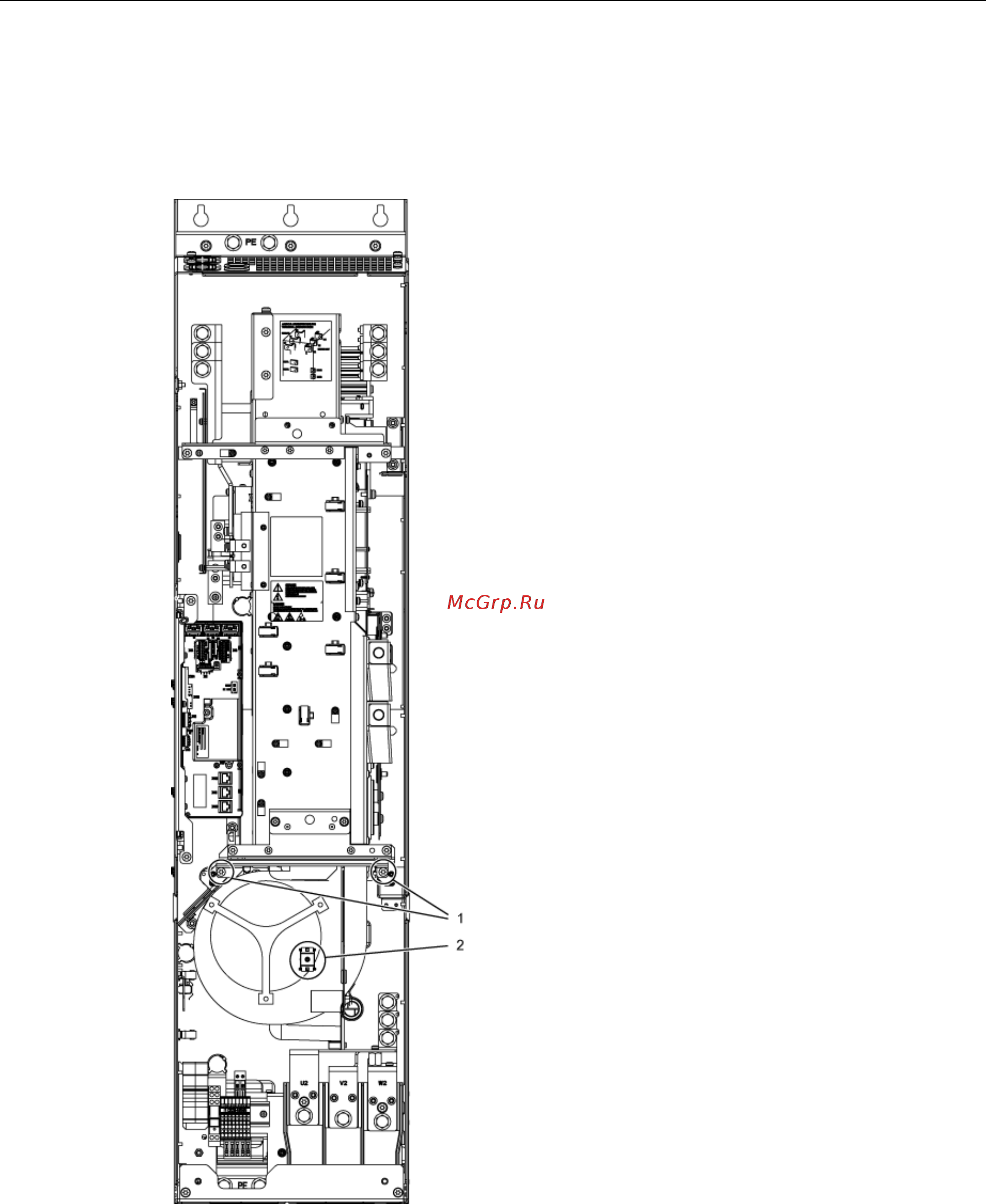Siemens 6SL3310-1GE36-1AA3 [418/488] Замена вентилятора типоразмер fx