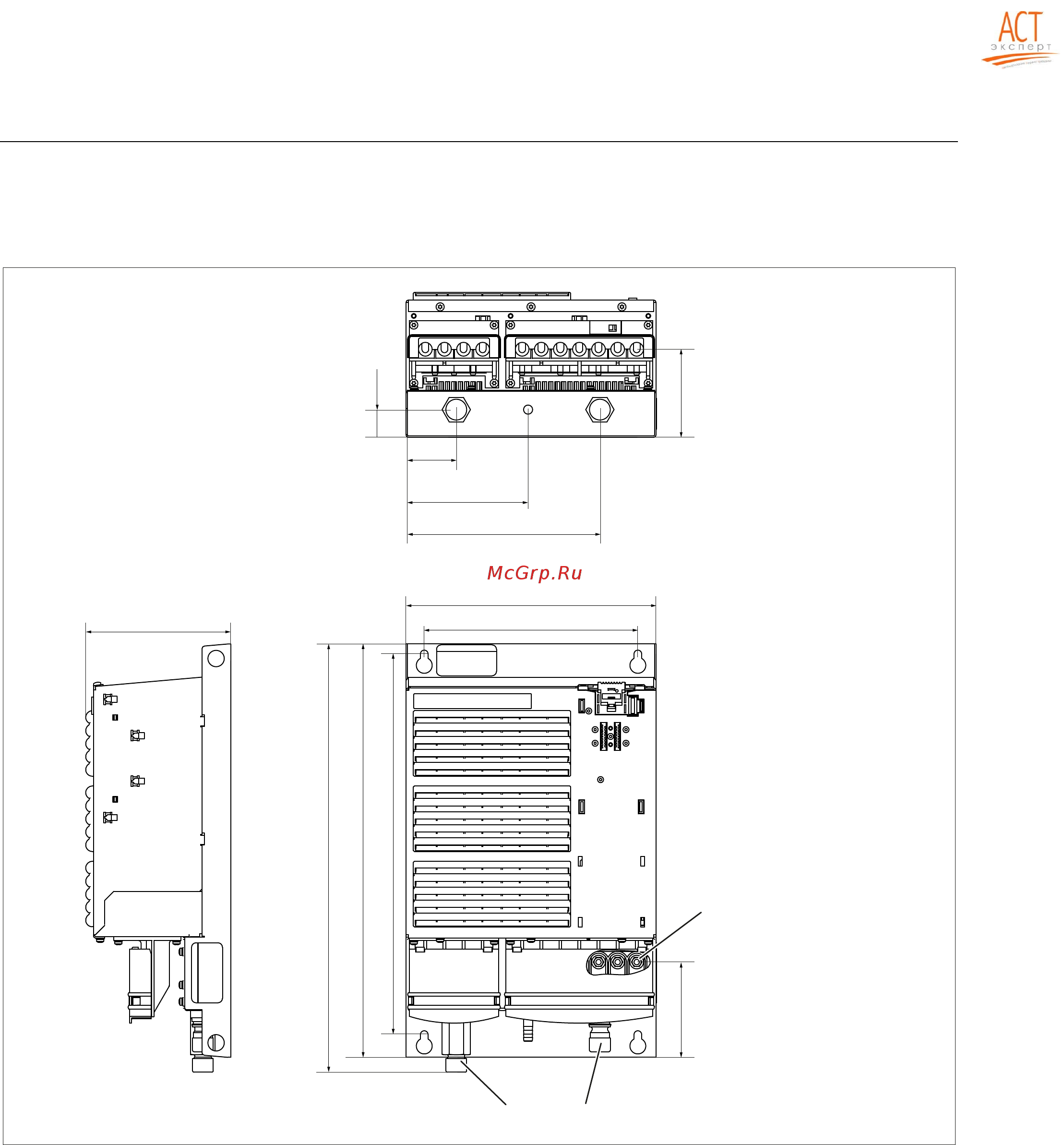 Siemens 6SL3210-1SB11-0AA0 [112/318] Dimension drawings