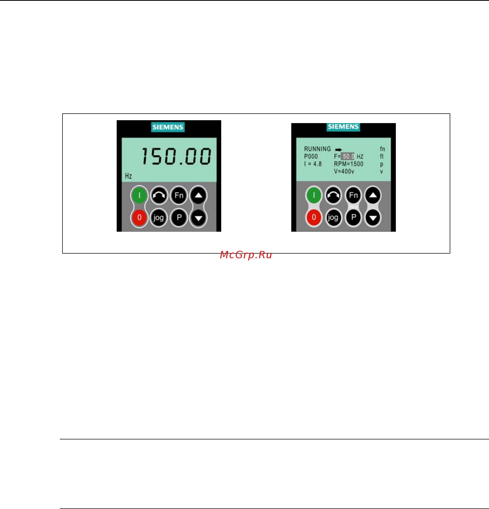 Siemens 6SE6420-2UD15-5AA1 [52/218] Описание bop базовая панель оператора