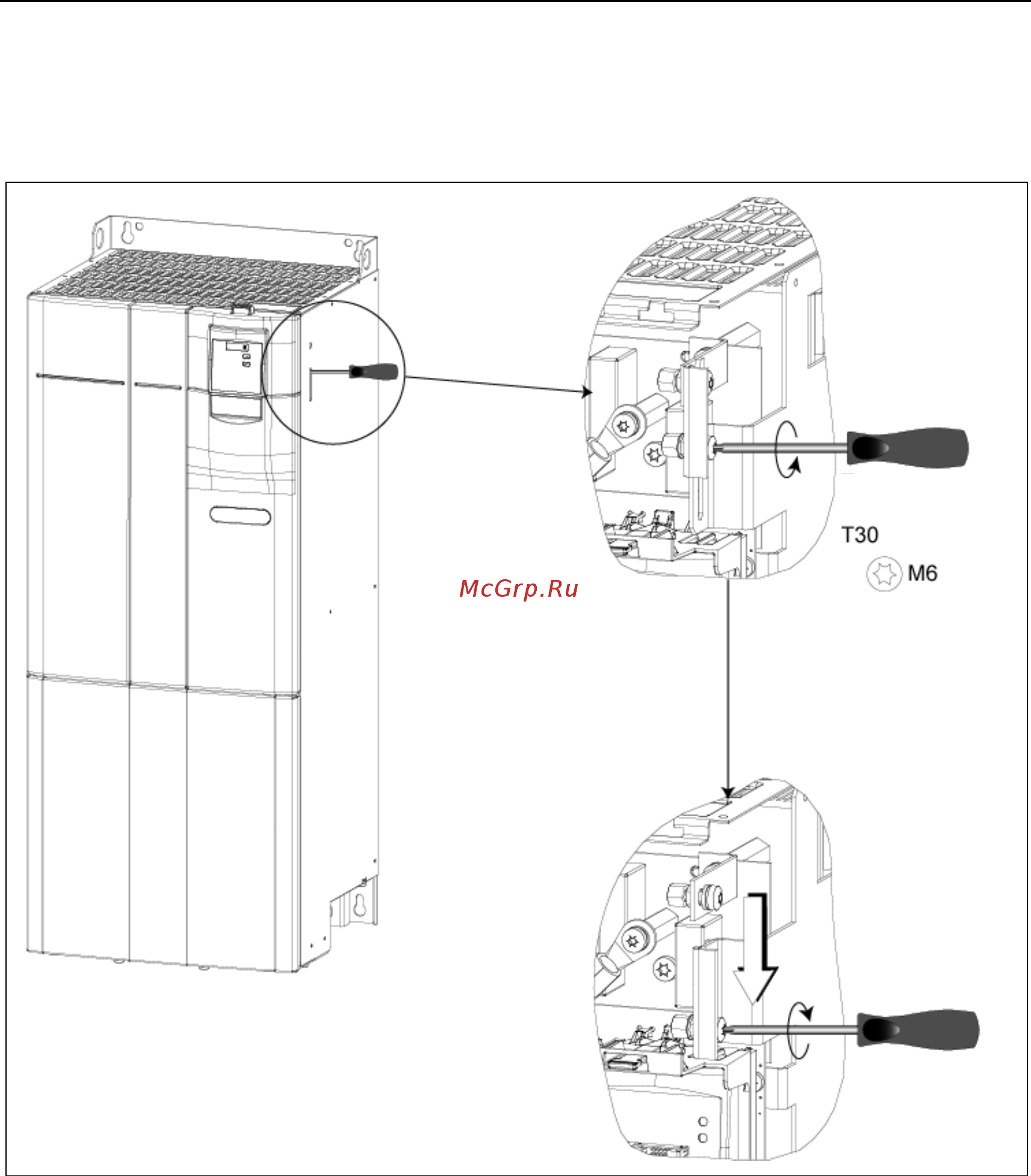Siemens 6SE6430-2AD31-1CA0 [103/118] D отсоединение y конденсатора исполнение f