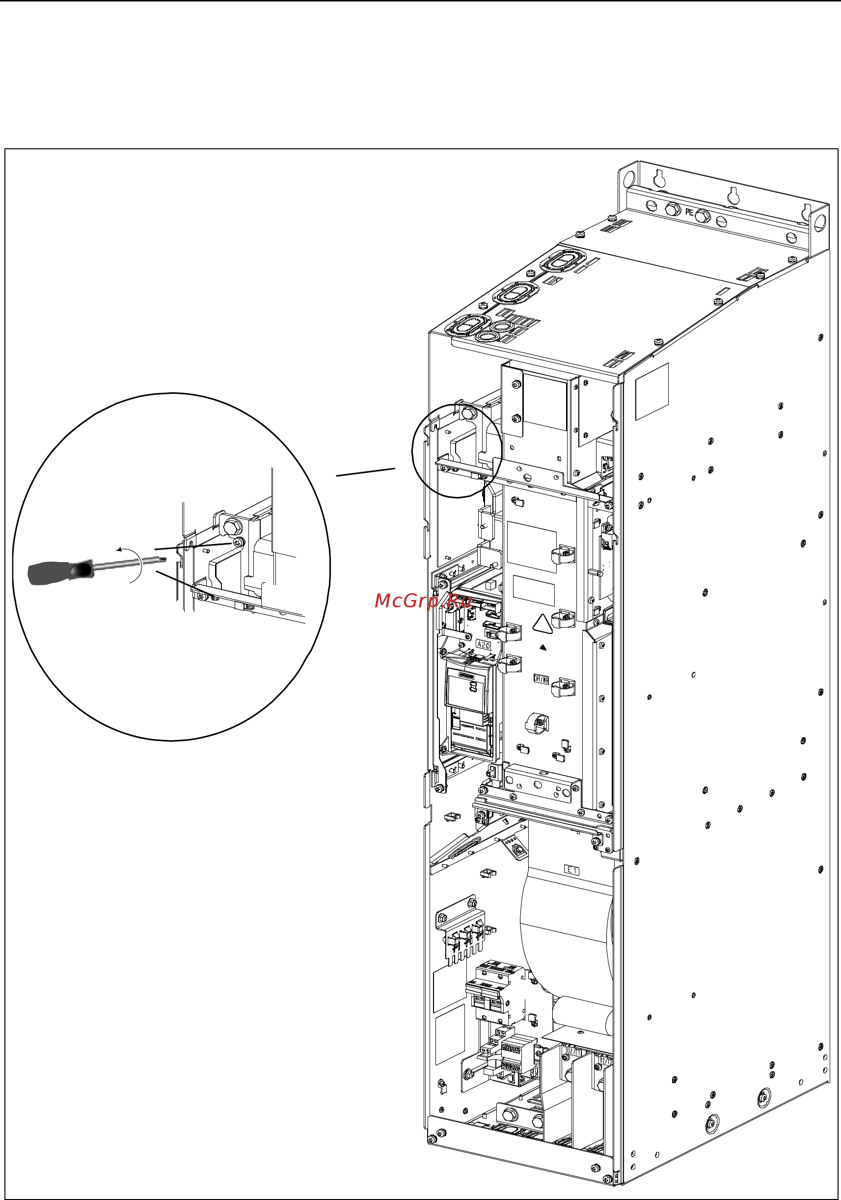 Siemens 6SE6430-2AD27-5CA0 [105/118] D отсоединение y конденсатора исполнение gx