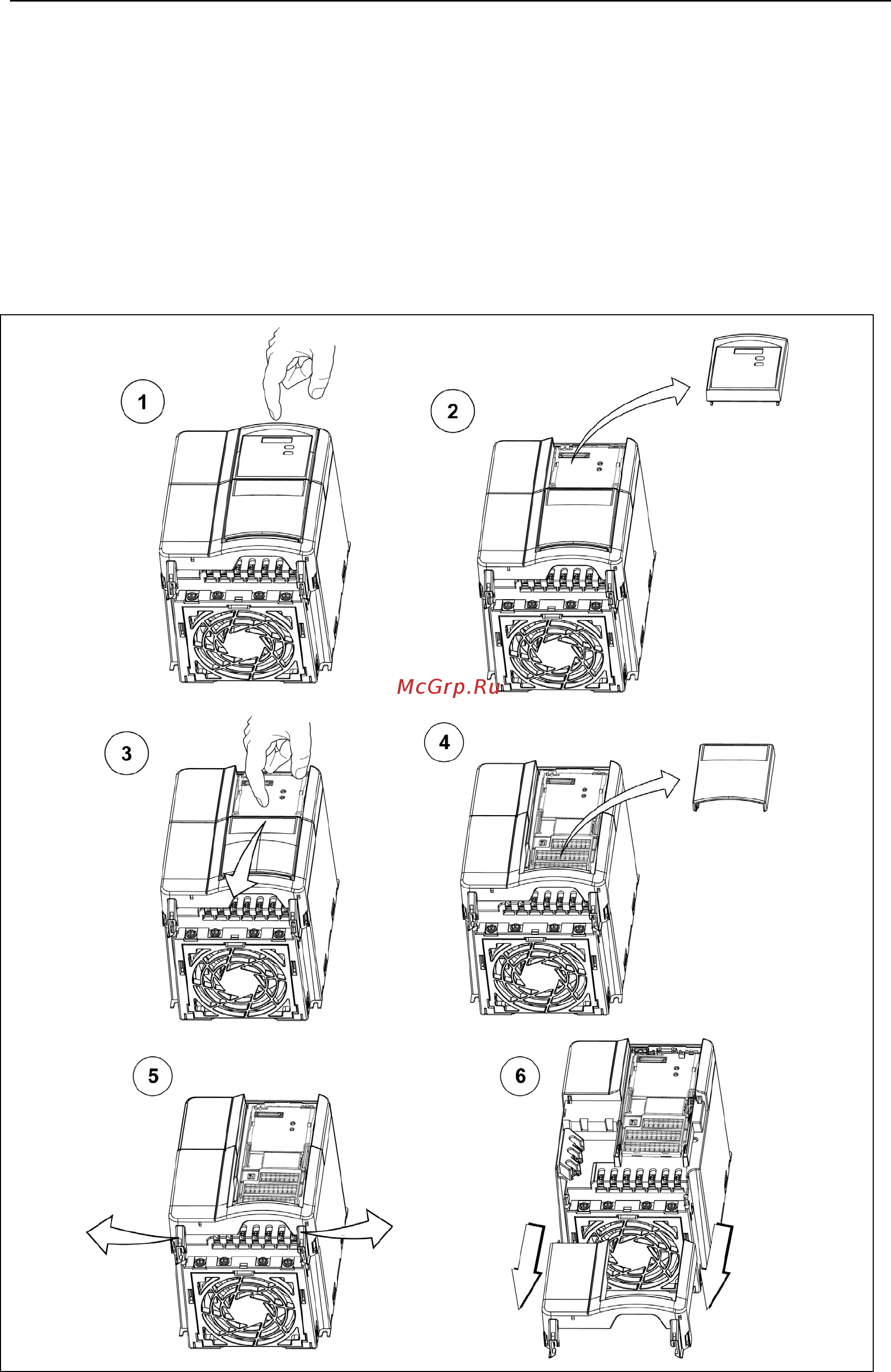 Siemens 6SE6430-2AD27-5CA0 [96/118] B демонтаж лицевых панелей