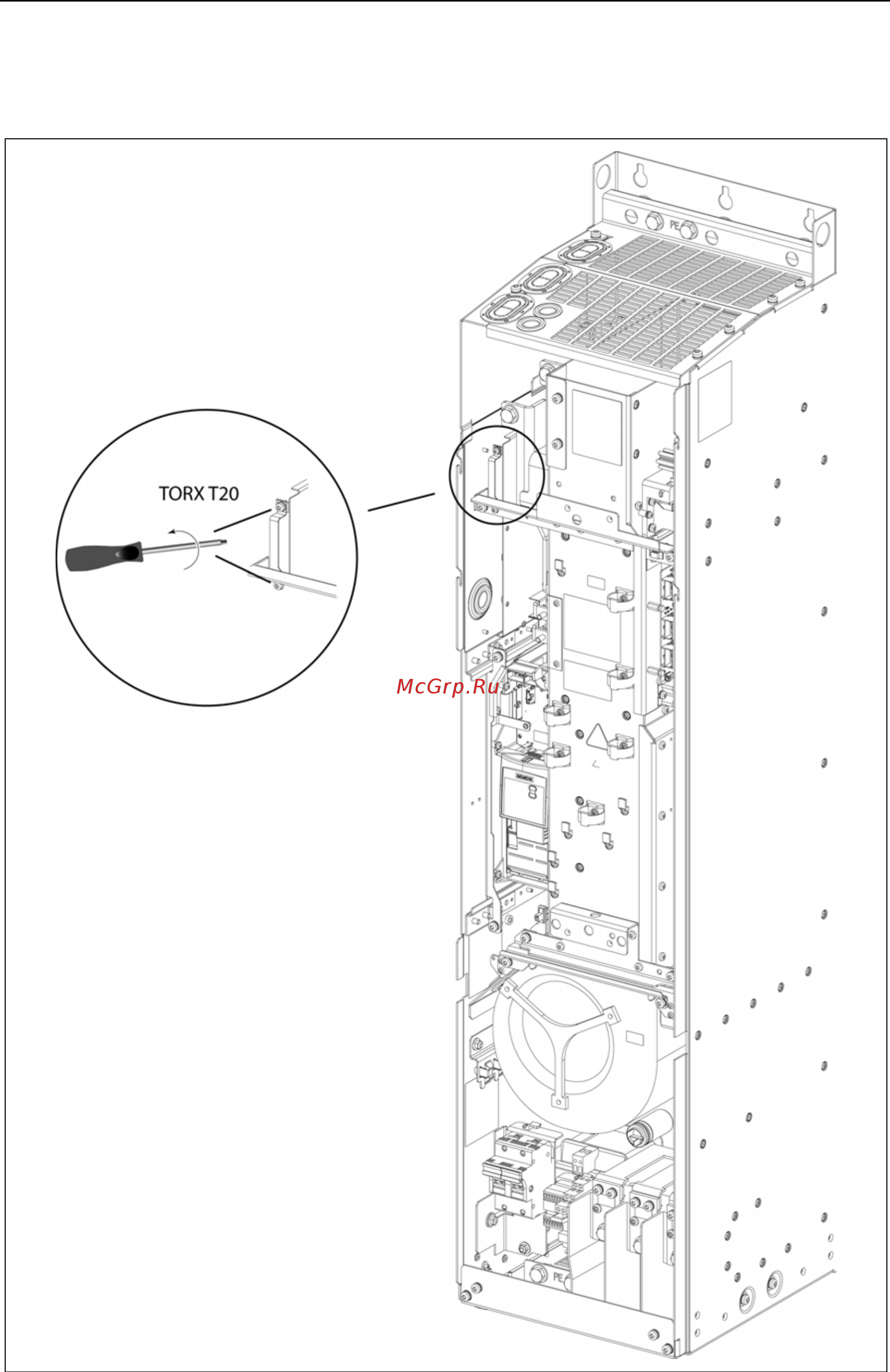 Siemens 6SE6440-2UD15-5AA1 [292/312] D отсоединение y конденсатора исполнение fx