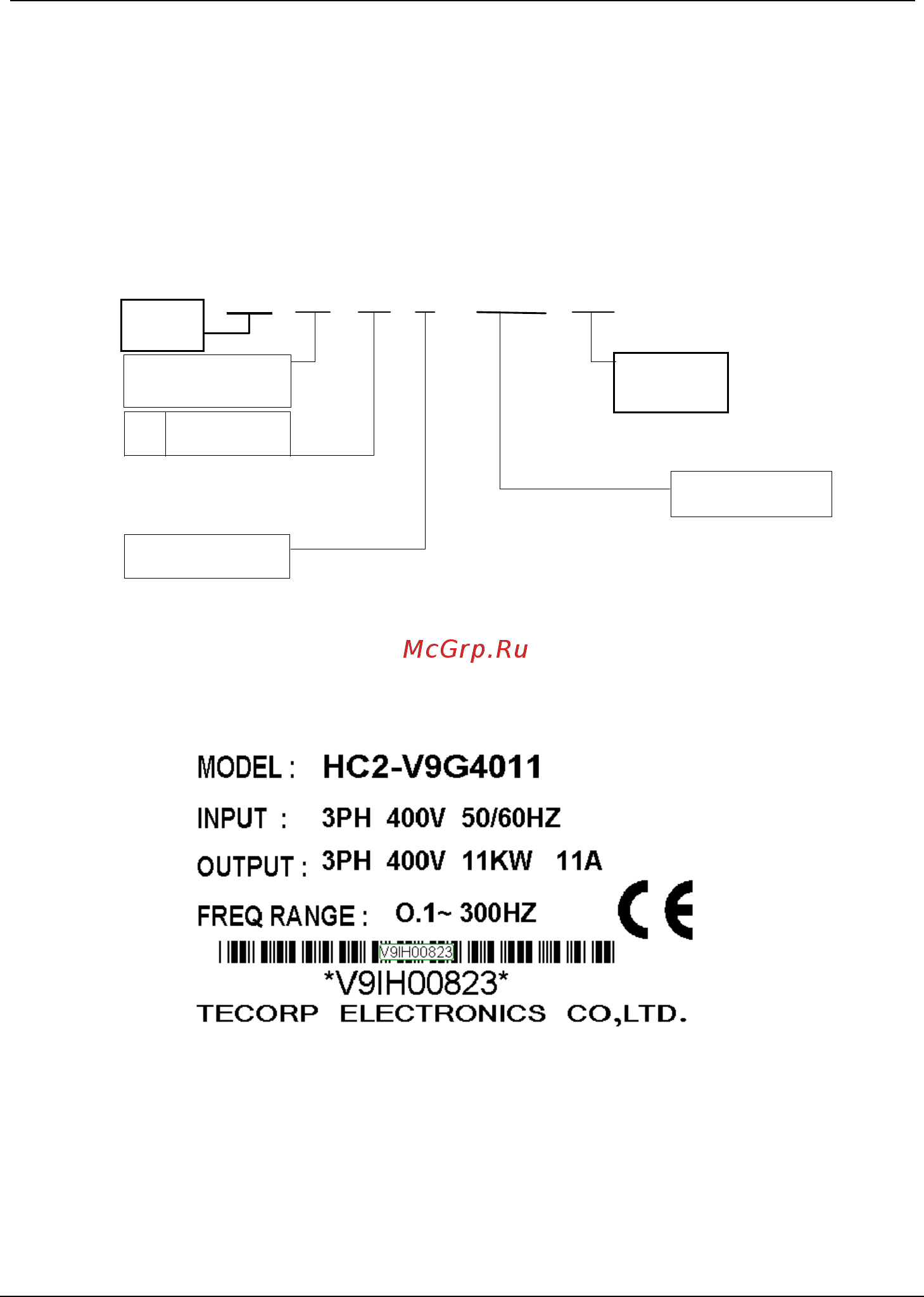 Tecorp HC2V8G4355 [23/182] G 4 011