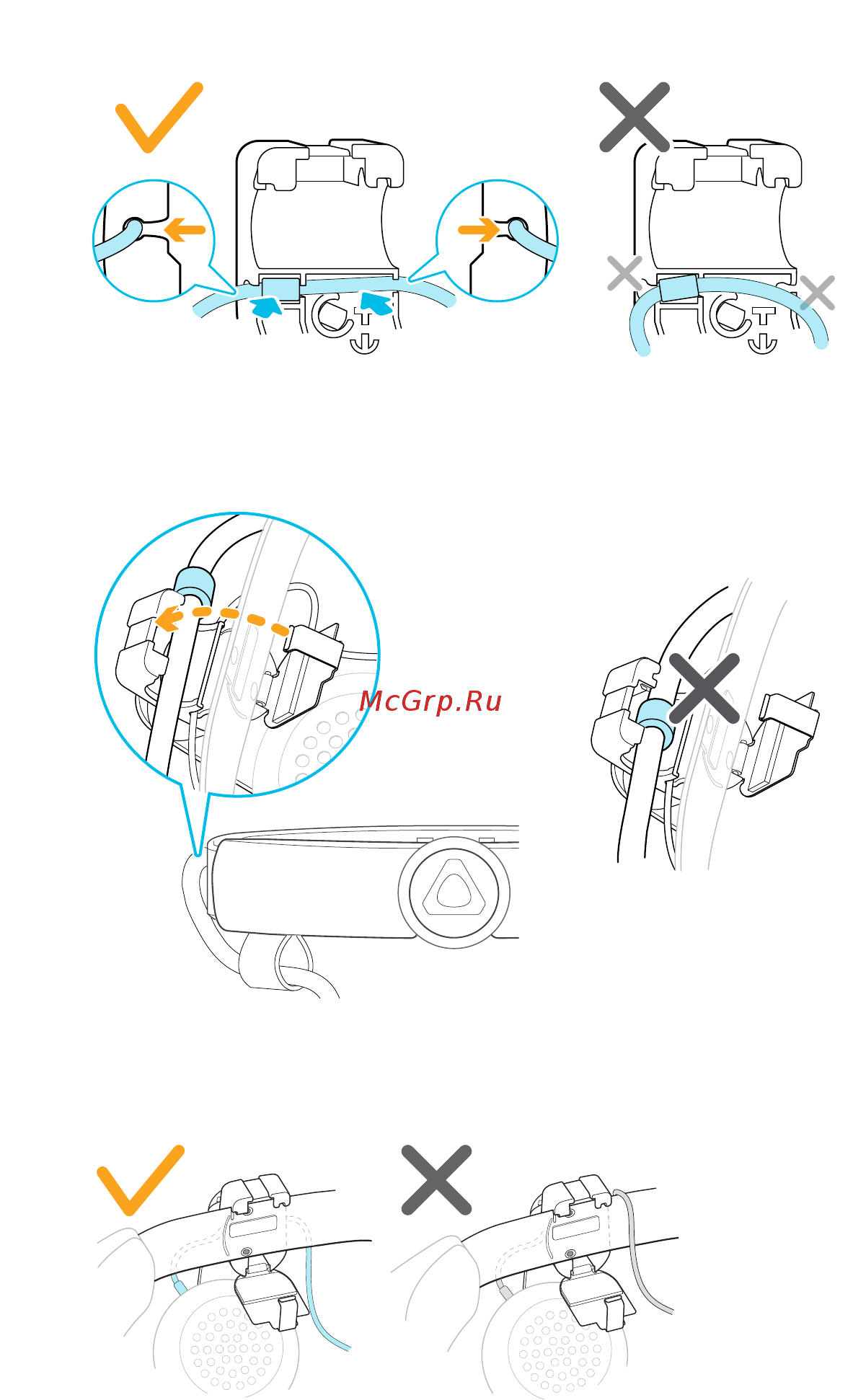 HTC Vive Cosmos (99HARL027-00) [31/72] Крепление аудиокабеля наушников