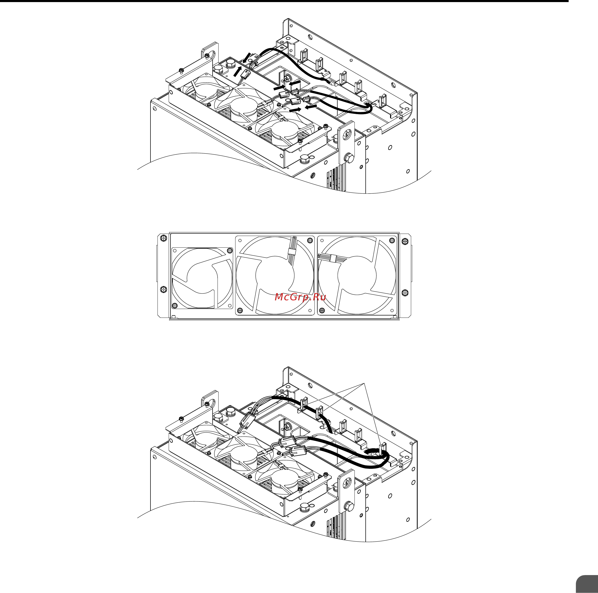Yaskawa CIMR-UU2A0081A [397/644] Drive cooling fans