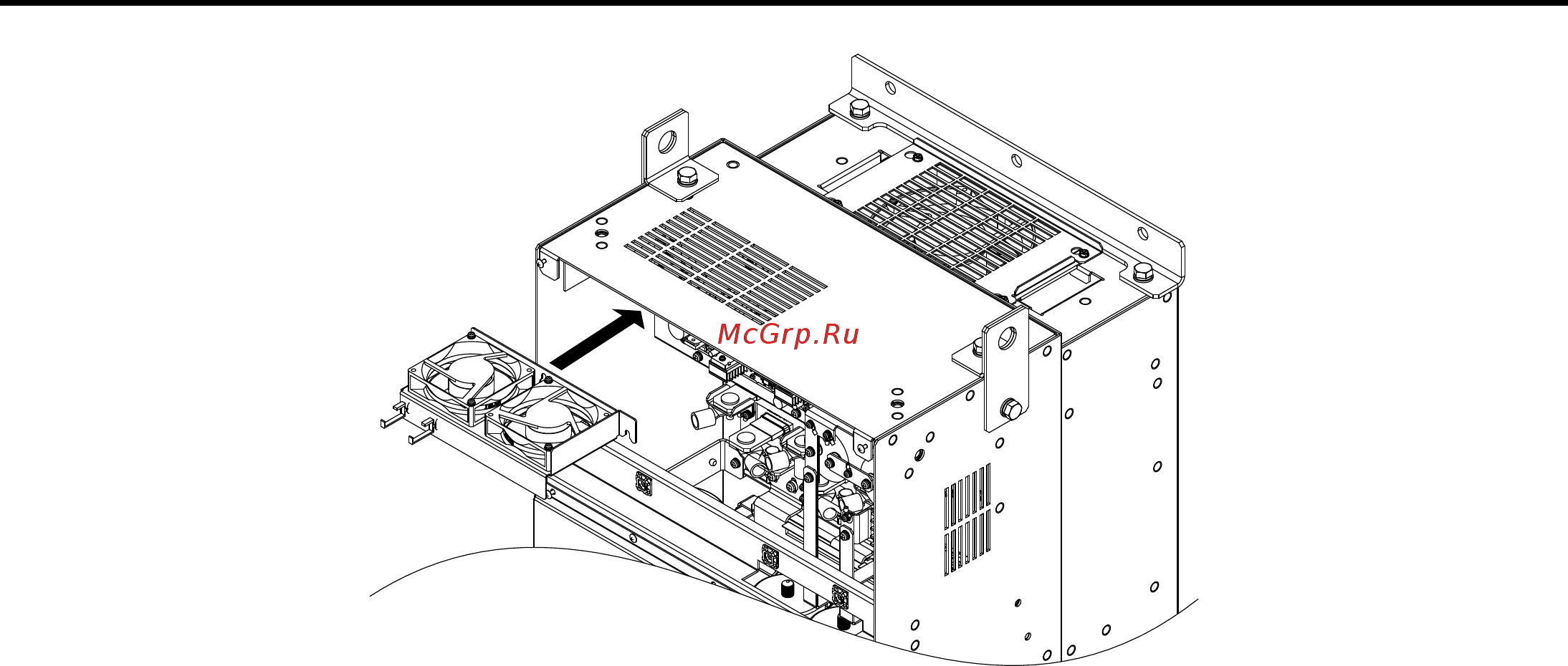Yaskawa CIMR-UU2A0248A [404/644] Drive cooling fans