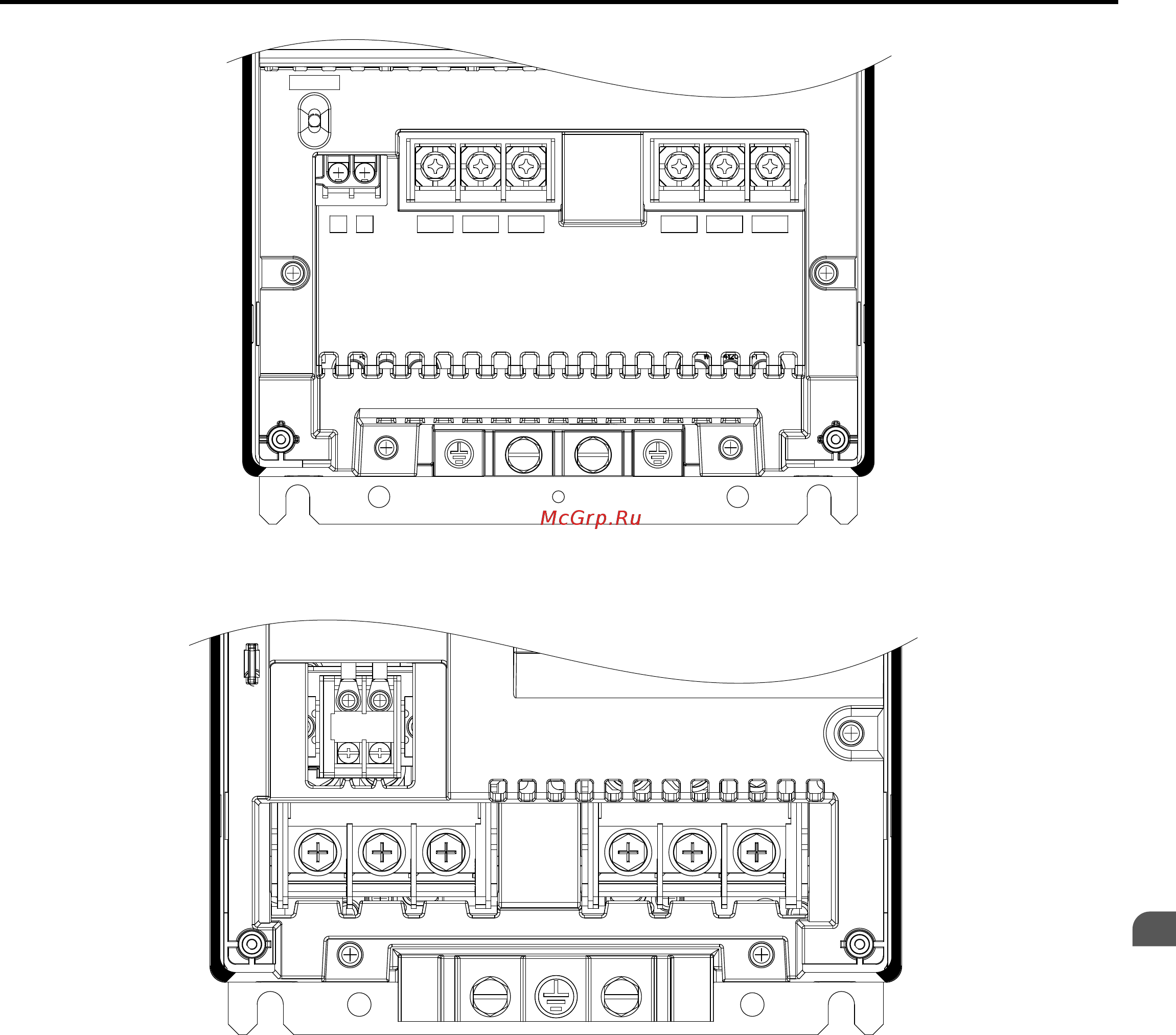 Yaskawa CIMR-UU2A0130A [71/644] Terminal block configuration