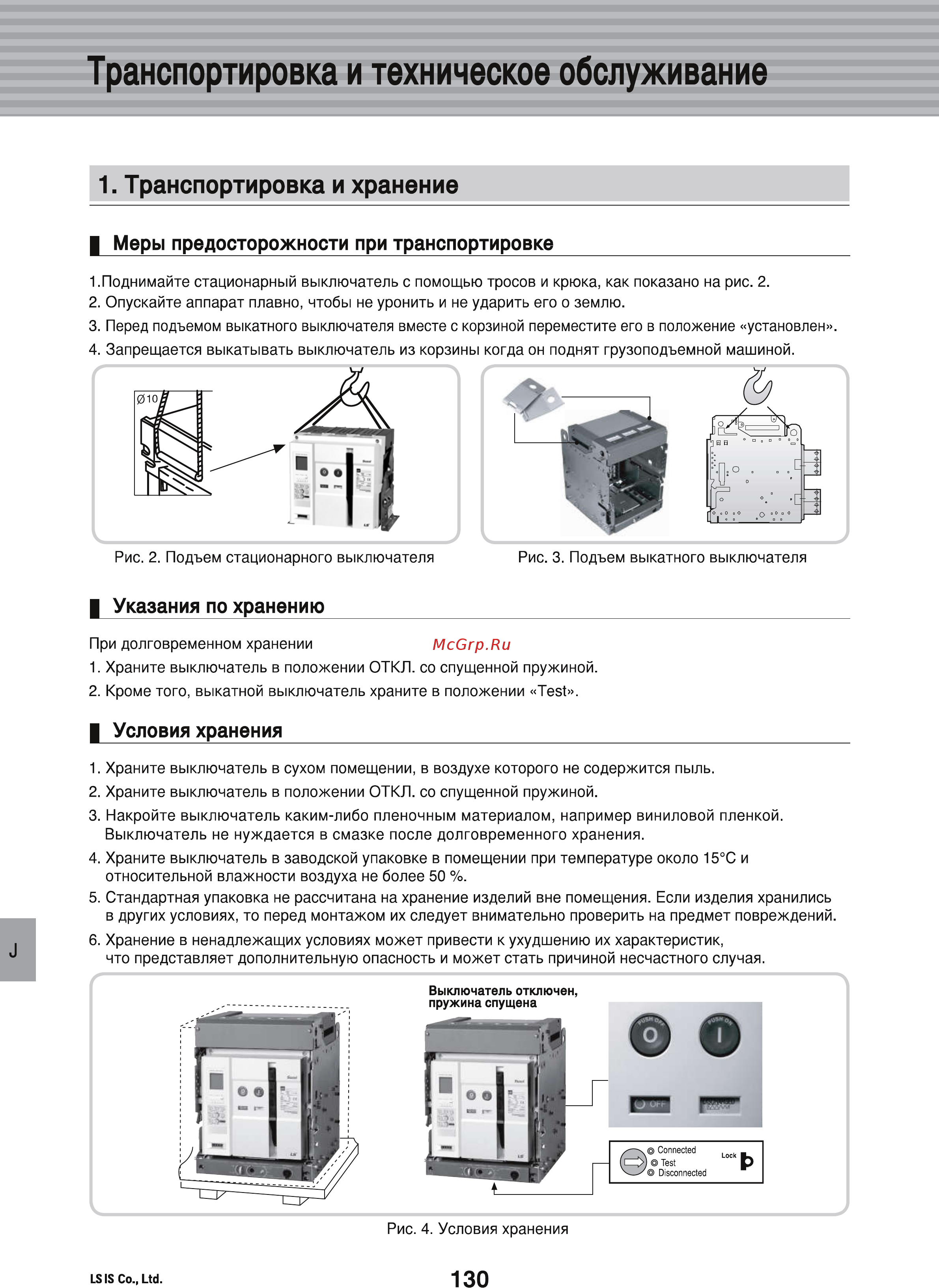 LS Industrial Systems Susol AH-25E3-25H M2D2D2BX AC6U0 AL K [132/156] Транспортировка и техническое обслуживание