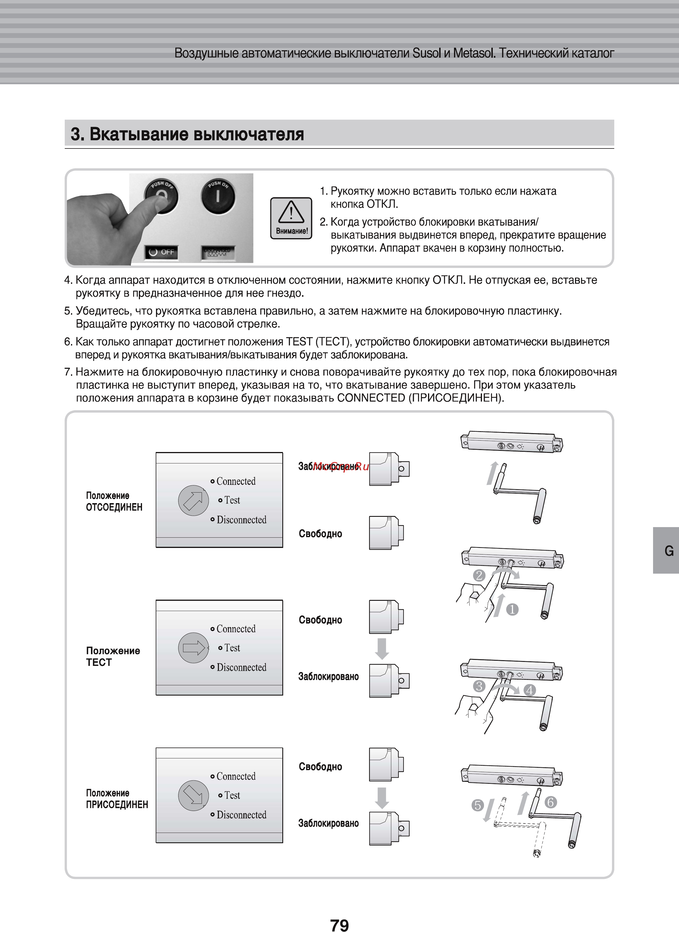 LS Industrial Systems Susol AH-25E3-25H M2D2D2BX AC6U0 AL K [81/156] Вкатывание выключателя