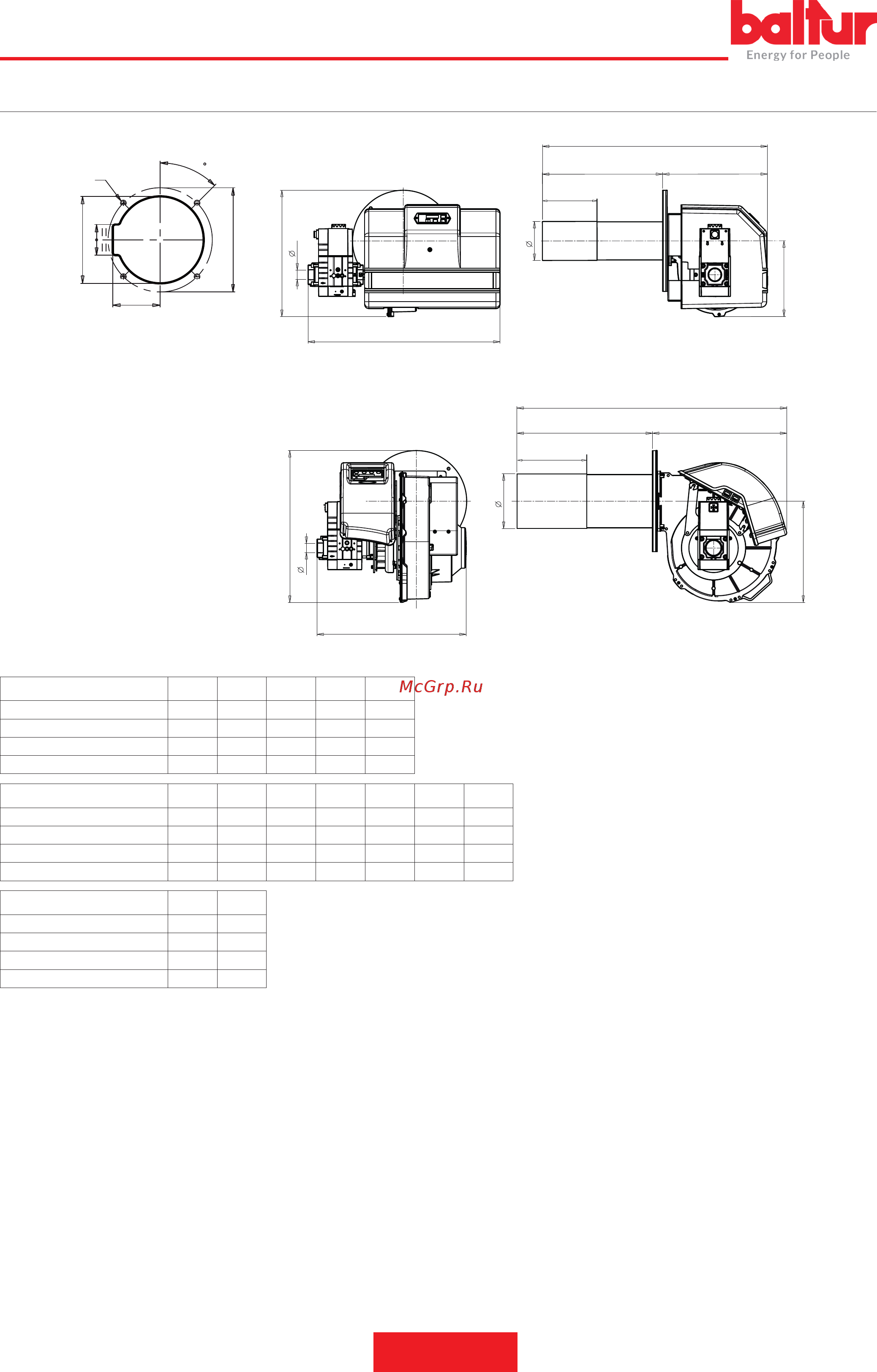 Baltur BPM 40 [14/44] Габаритные размеры