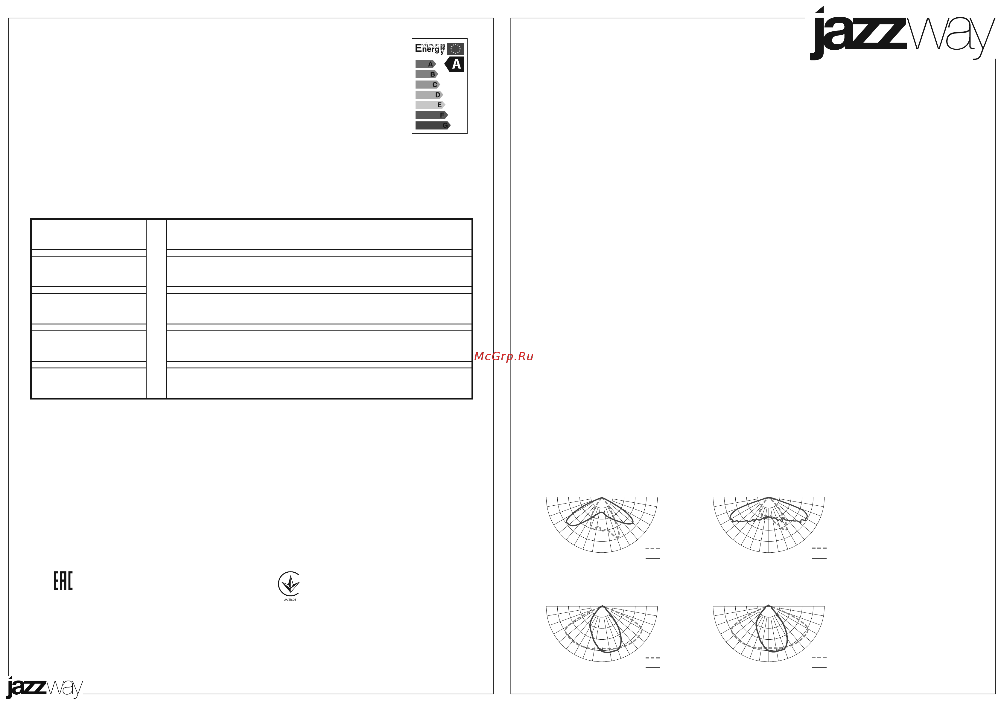 JazzWay PSL 03 70w 5000K GR IP65 Инструкция по эксплуатации онлайн