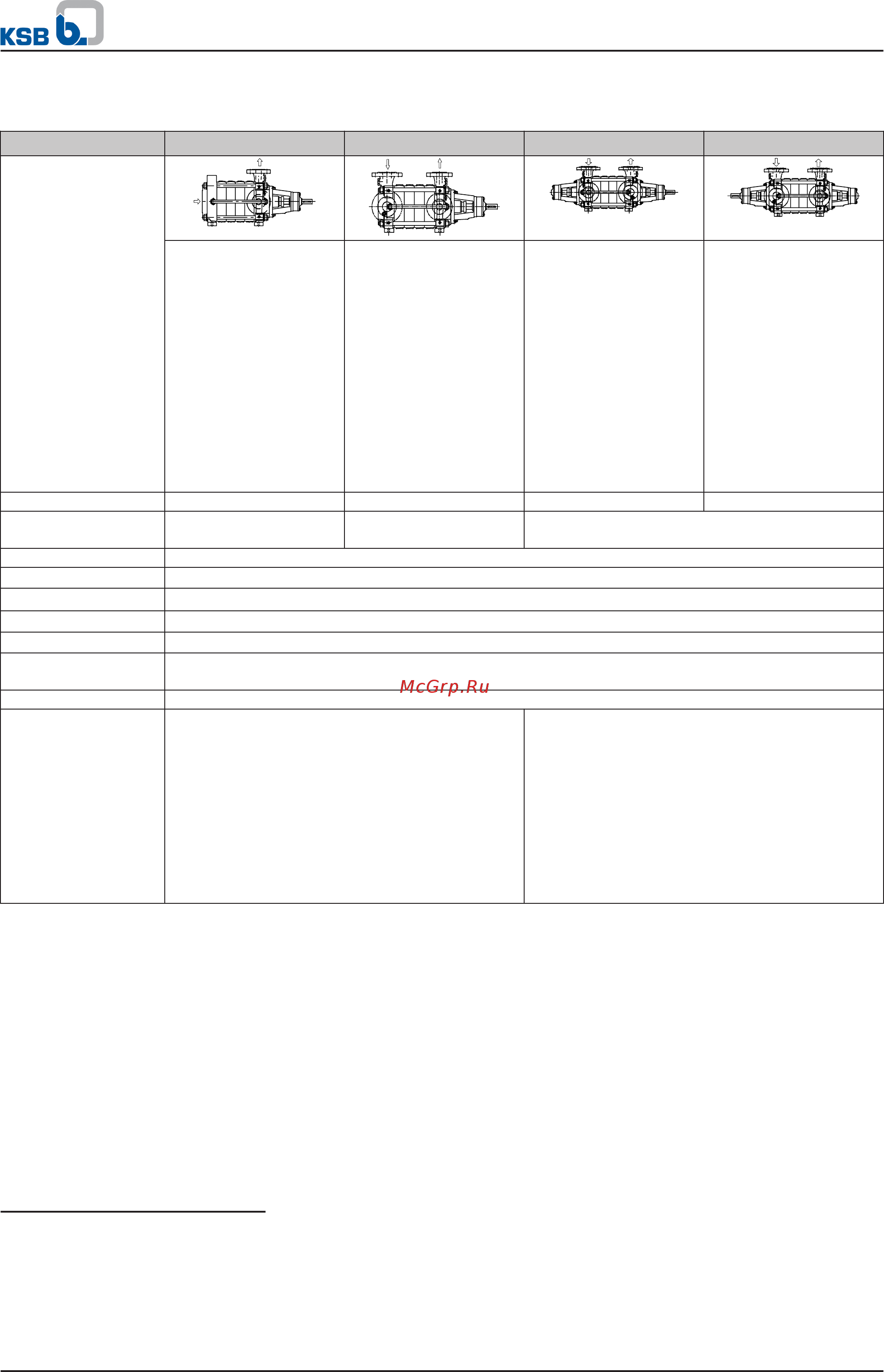 KSB Multitec MTC B 50/10V [6/34] Technical description