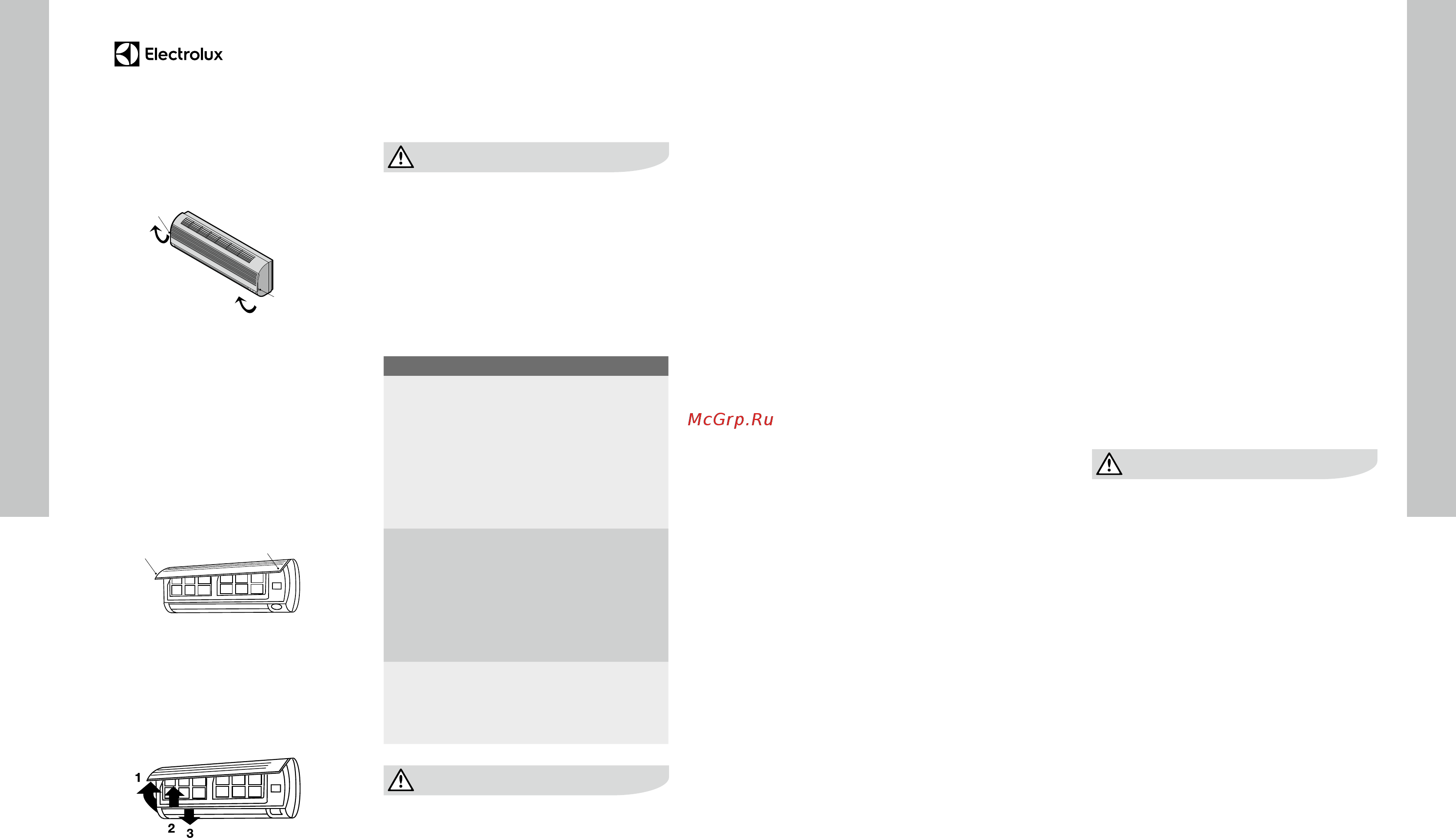 Electrolux EACS/I-12HFE/N3 [12/19] Захист