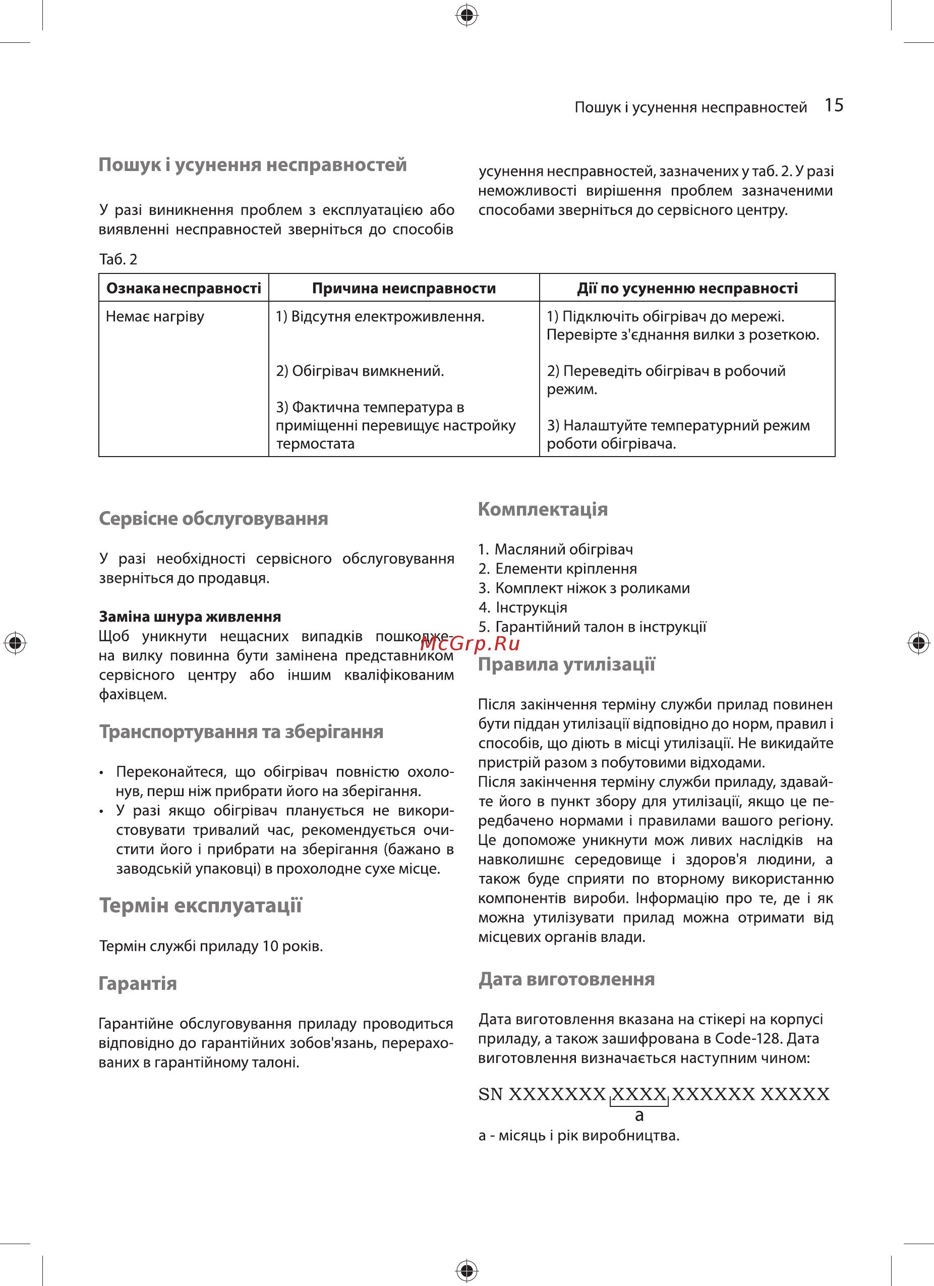 Ballu BOH/CL-05WRN [15/28] Термы експлуатацн