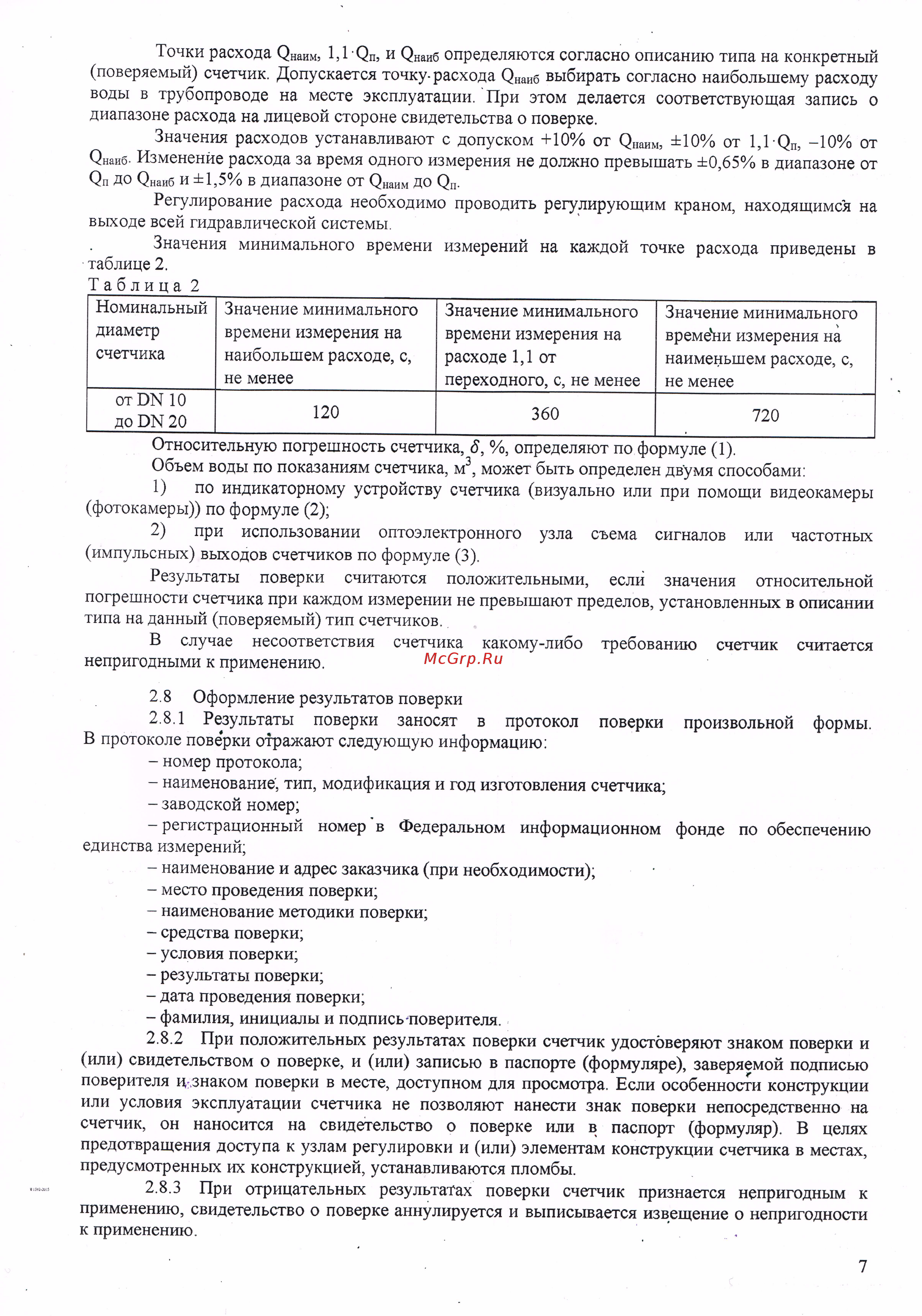 Элехант СВТ-15 Методика поверки онлайн [9/9] 479104