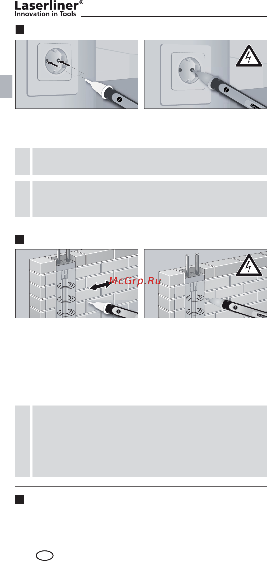 Laserliner ActiveFinder XP 083.013A [12/92] Lokaliseren van elektrische spanningen