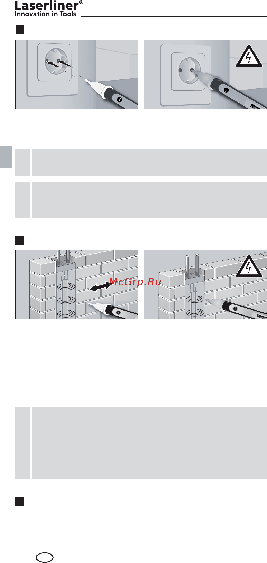 Laserliner ActiveFinder XP [24/92] Detección de tensiones eléctricas