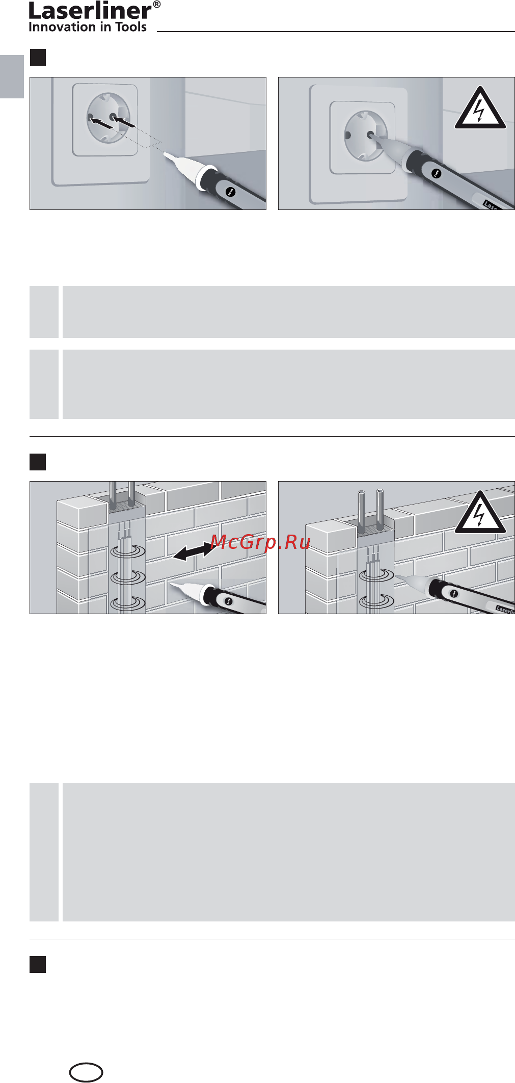 Laserliner ActiveFinder XP 083.013A [4/92] Lokalisieren elektrischer spannungen