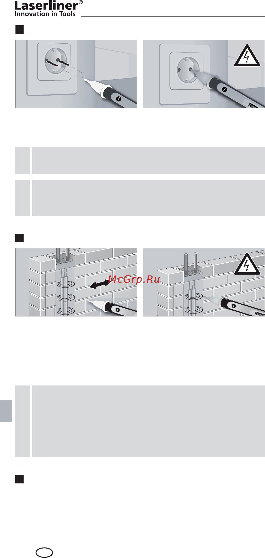 Laserliner ActiveFinder XP [68/92] Elektripingete lokaliseerimine