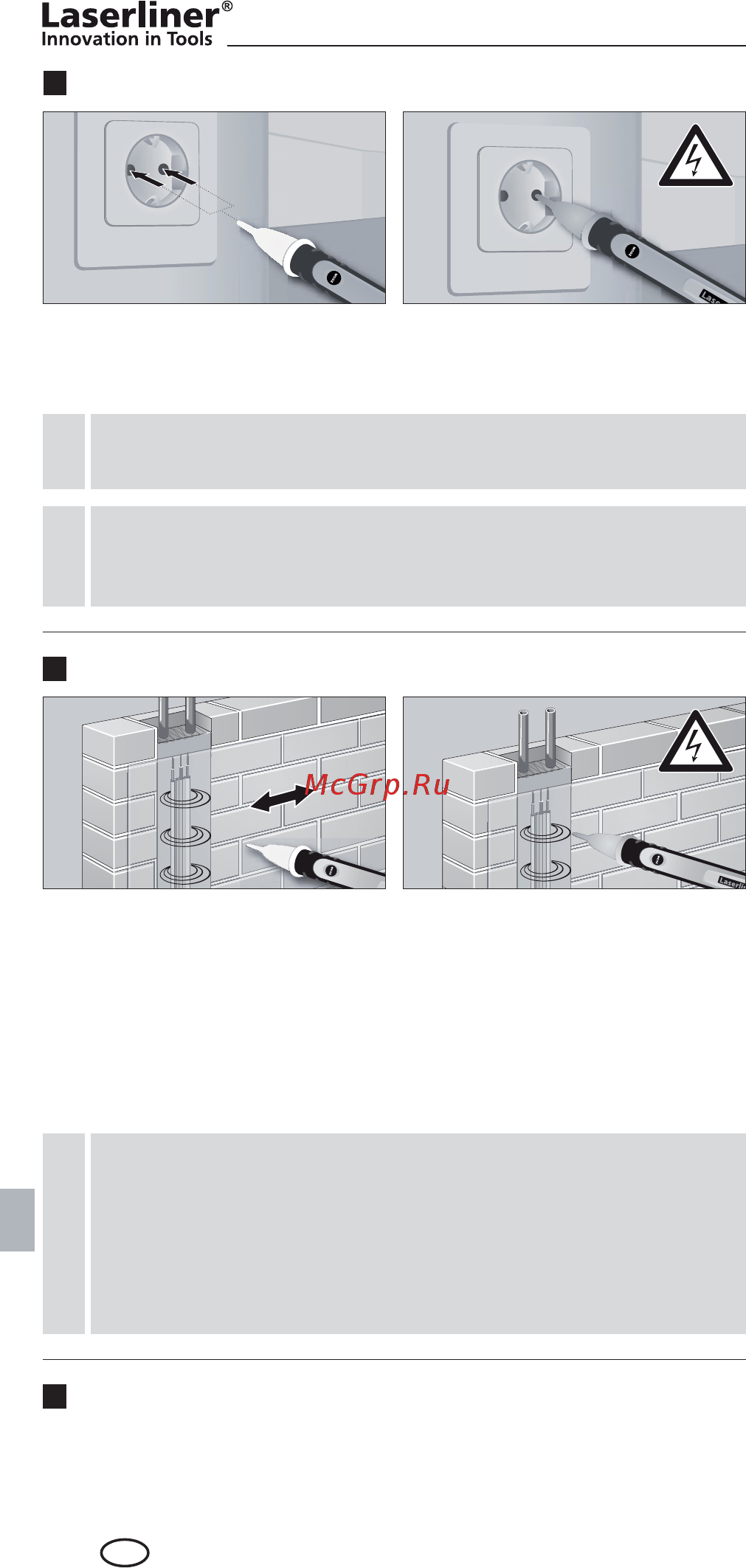 Laserliner ActiveFinder XP [72/92] Elektrisk sprieguma lokaliz šana