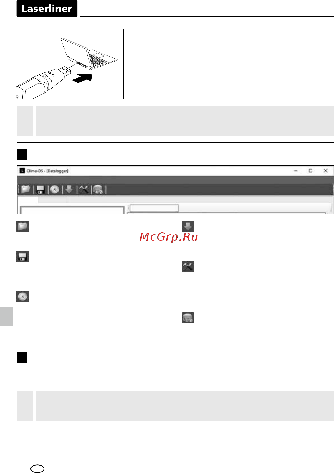Laserliner ClimaData-Stick 082.027A [22/56] Меню налаштування довготривале вимірювання