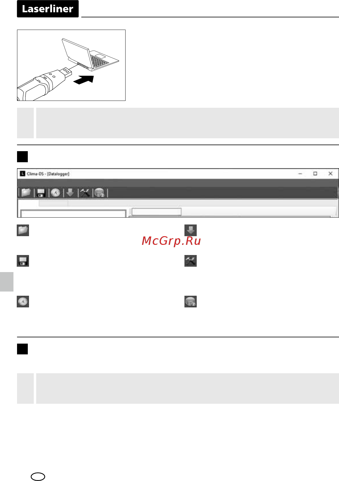 Laserliner ClimaData-Stick 082.027A [4/56] Uzun süreli ölçüm ayar menüsü