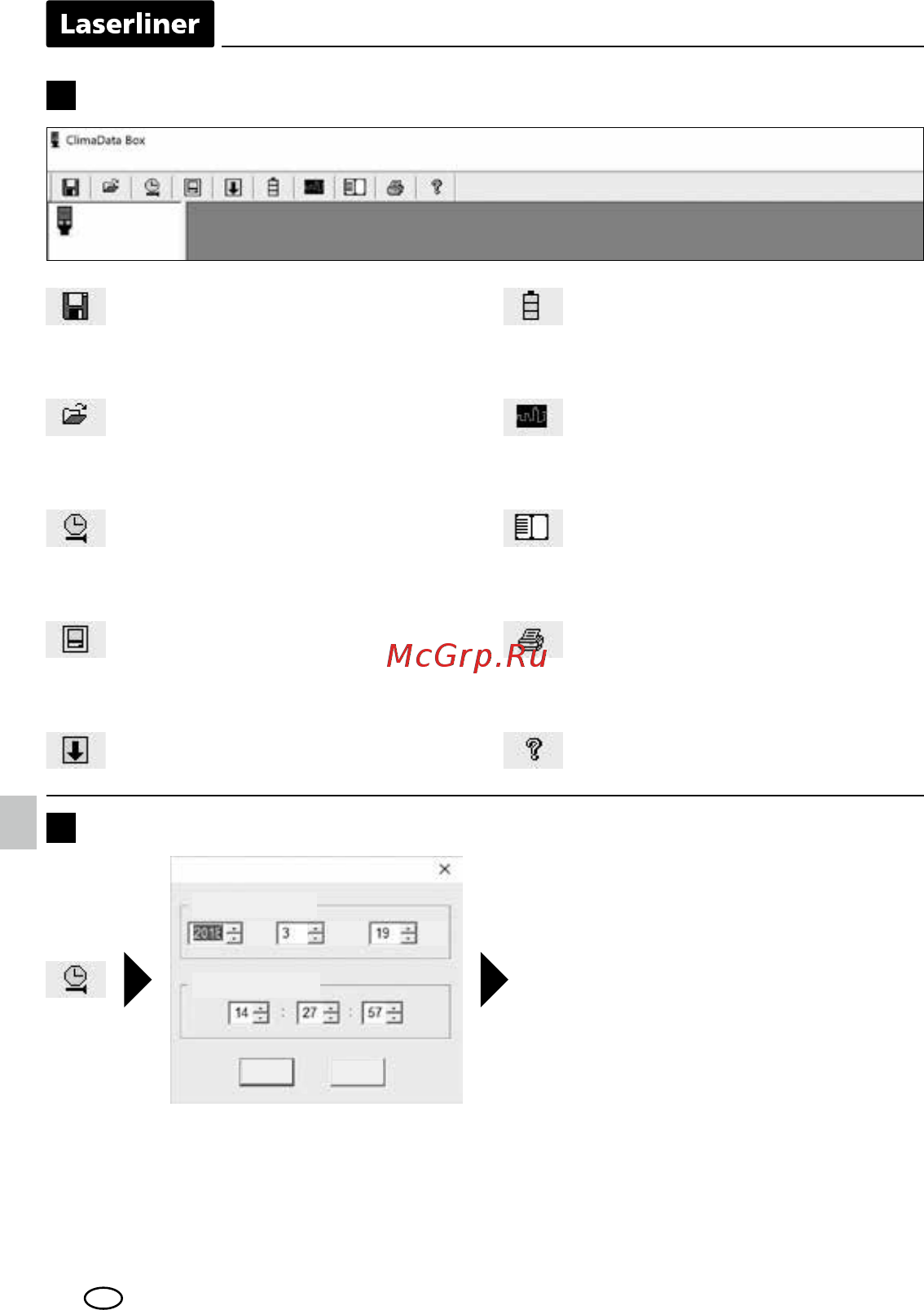 Laserliner ClimaData-Box 082.031A [16/68] Интерфейс пользователя