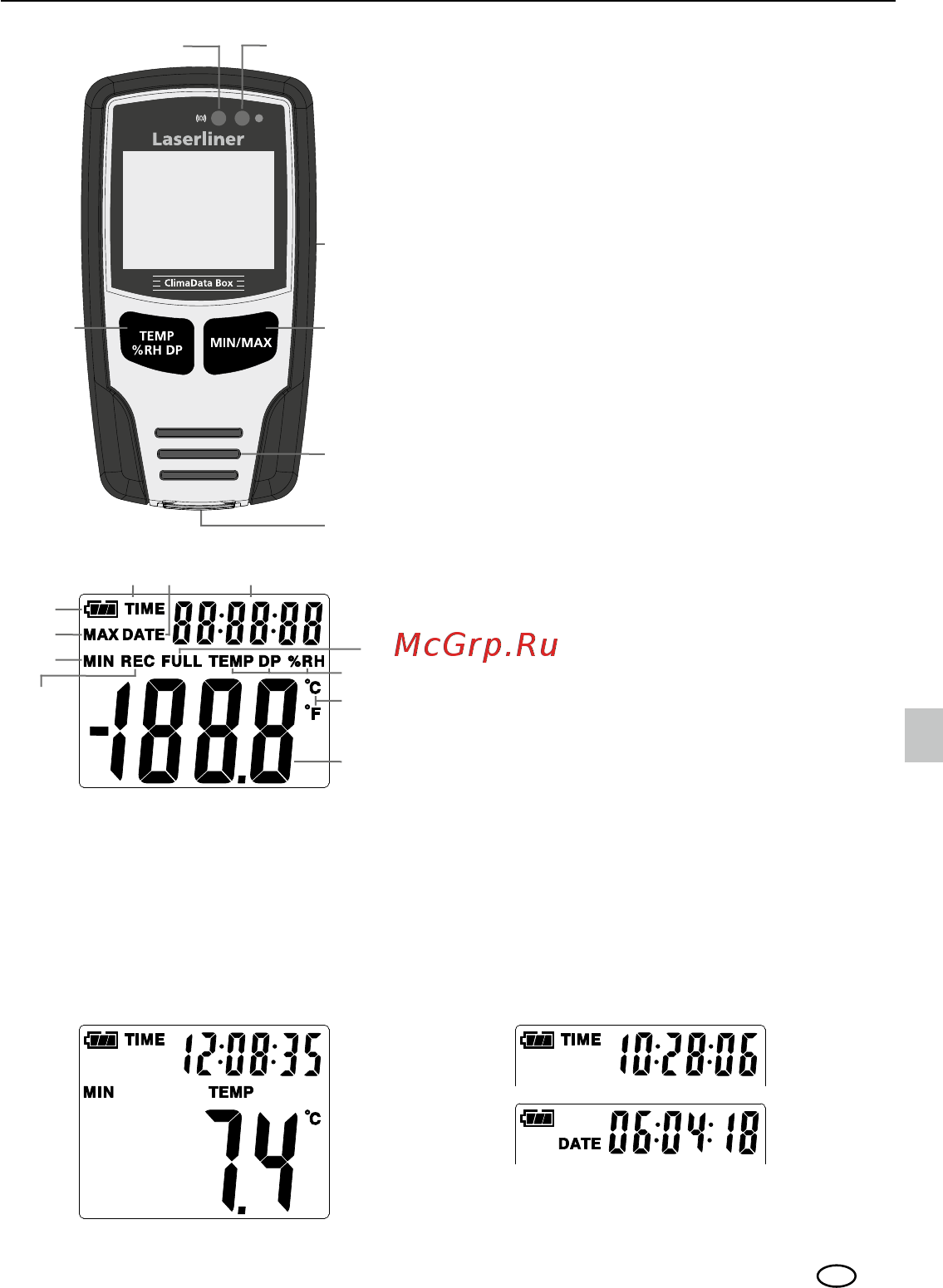 Laserliner ClimaData-Box 082.031A [3/68] Climadata box