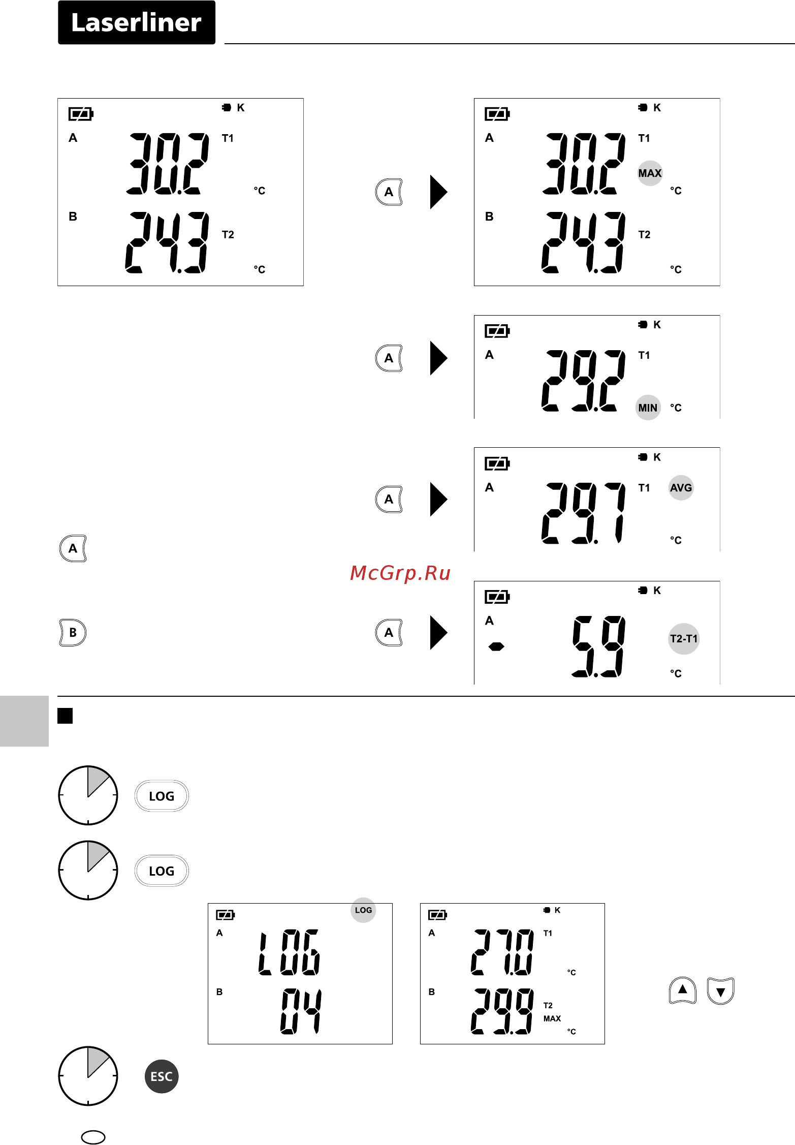 Laserliner ThermoMaster Plus 082.036A [56/72] Kaydetme fonksiyonu bellek açma
