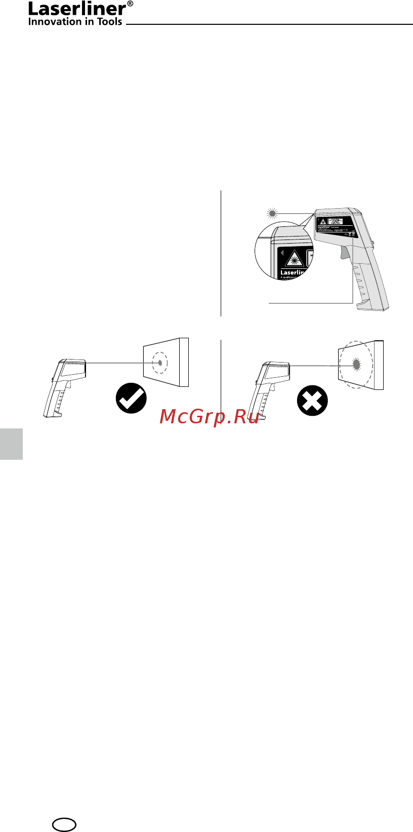 Laserliner ThermoSpot Laser 082.040A Инструкция по эксплуатации онлайн [4/52] 479384