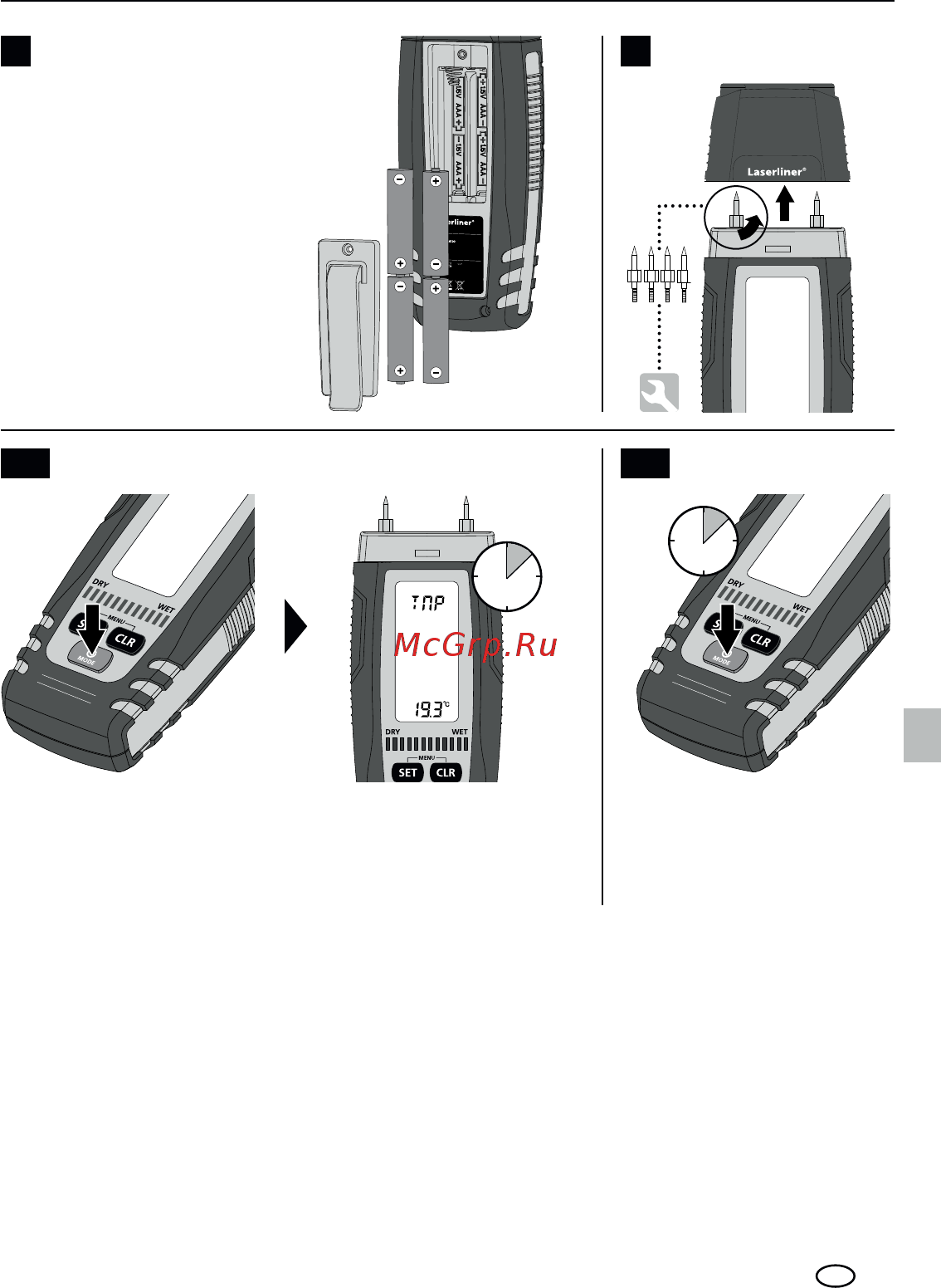 Laserliner DampMaster Compact Plus 082.321A [3/88] Dampmaster compact