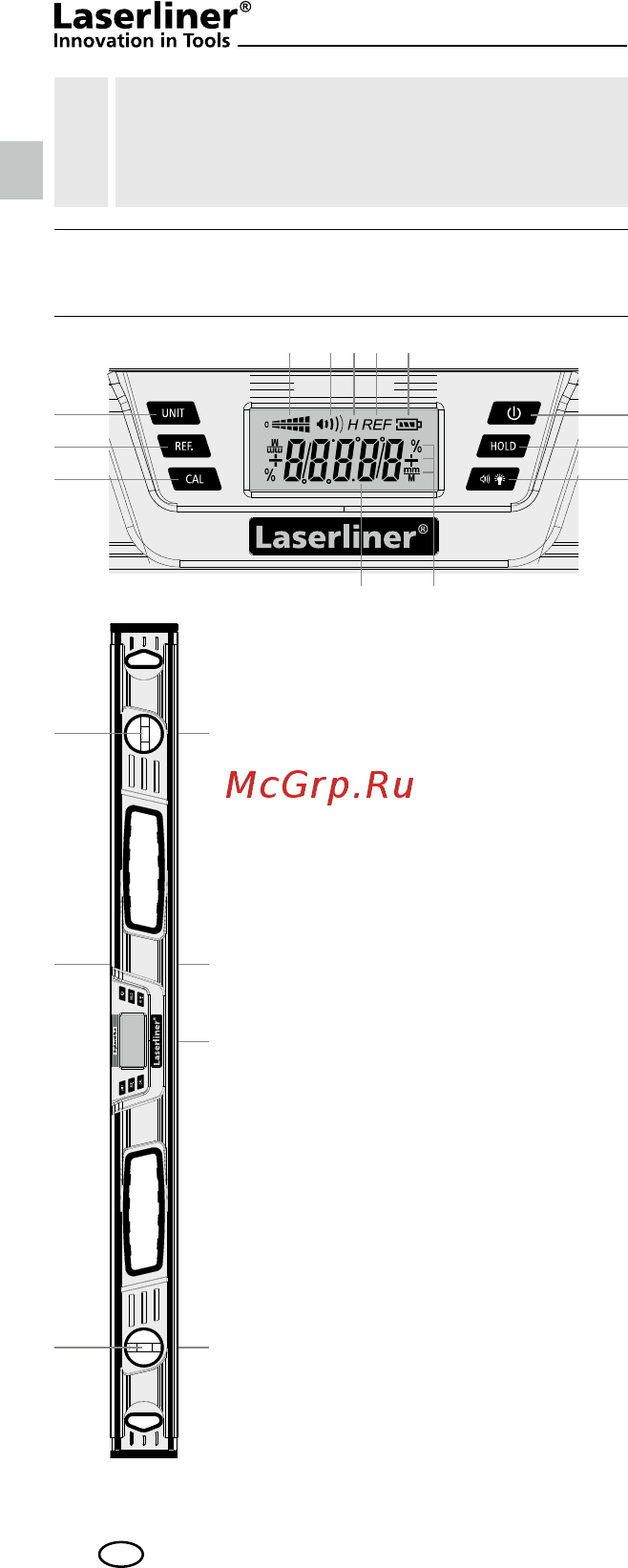 Laserliner DigiLevel Plus 80 081.252A Инструкция по эксплуатации онлайн [6/52] 479404